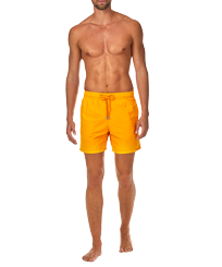 Men Swimwear Solid Mango front worn view