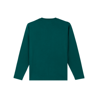 Men Cotton Long Sleeves T-shirt Embroidered Turtle Ivy 后视图