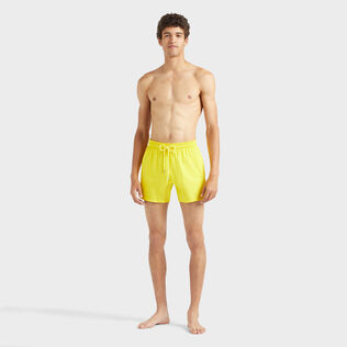 Men Stretch Short Swim trunks Solid Sun front worn view