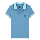 男童纯色全棉珠地 Polo 衫 Thalassa 正面图