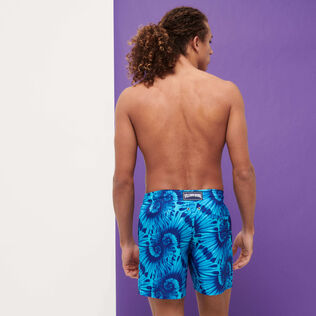 Men Others Printed - Men Swimwear Ultra-light and packable Nautilius Tie & Dye, Azure back worn view