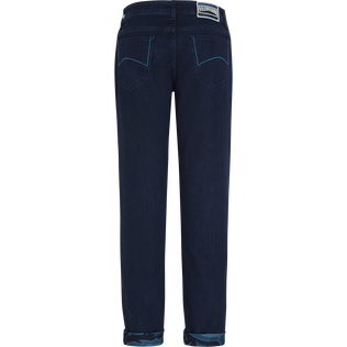 Men 5-Pockets Jeans Requins 3D Dark denim w1 back view