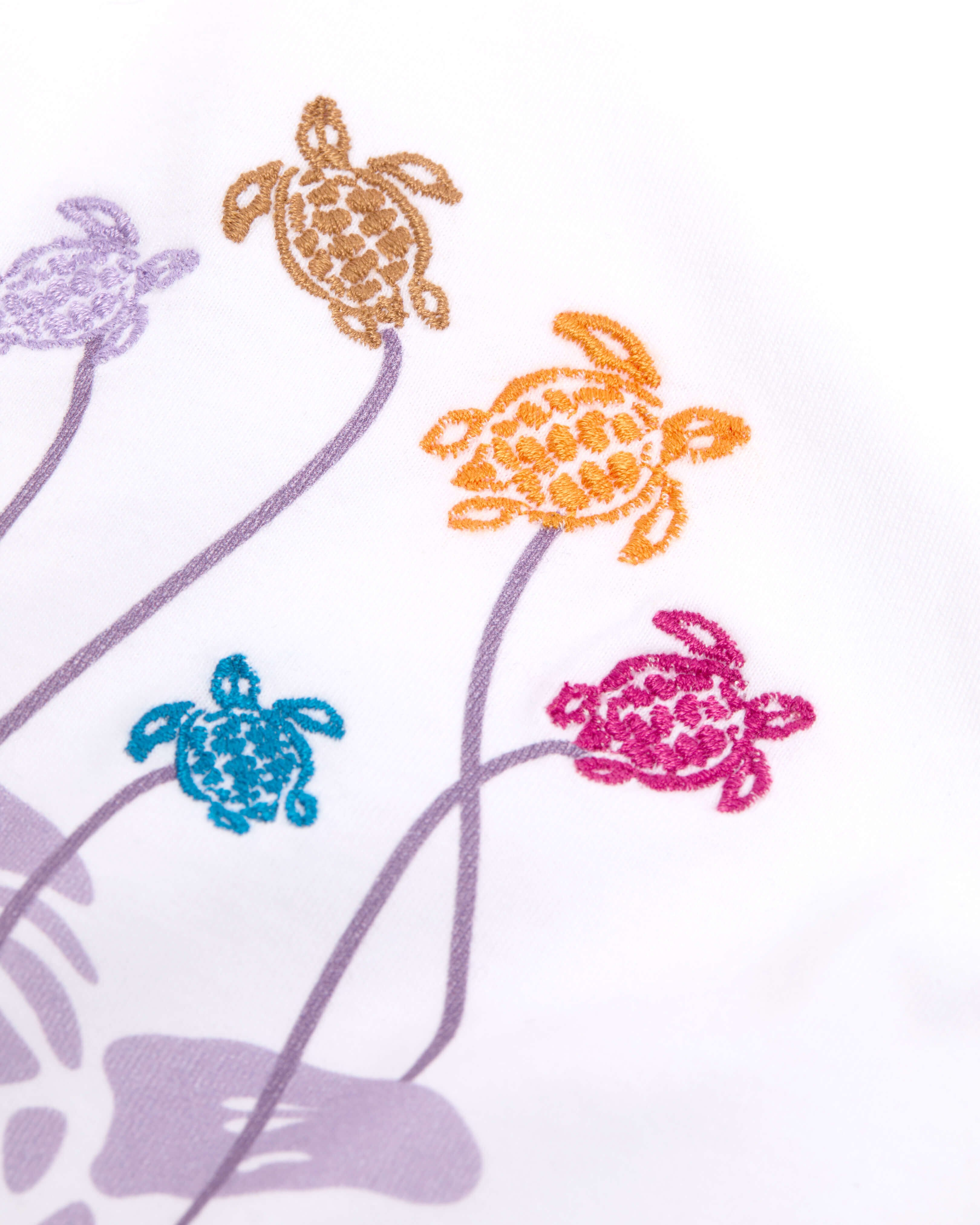 Débardeur en éponge fille Roses Jacquard BLANC look1 view