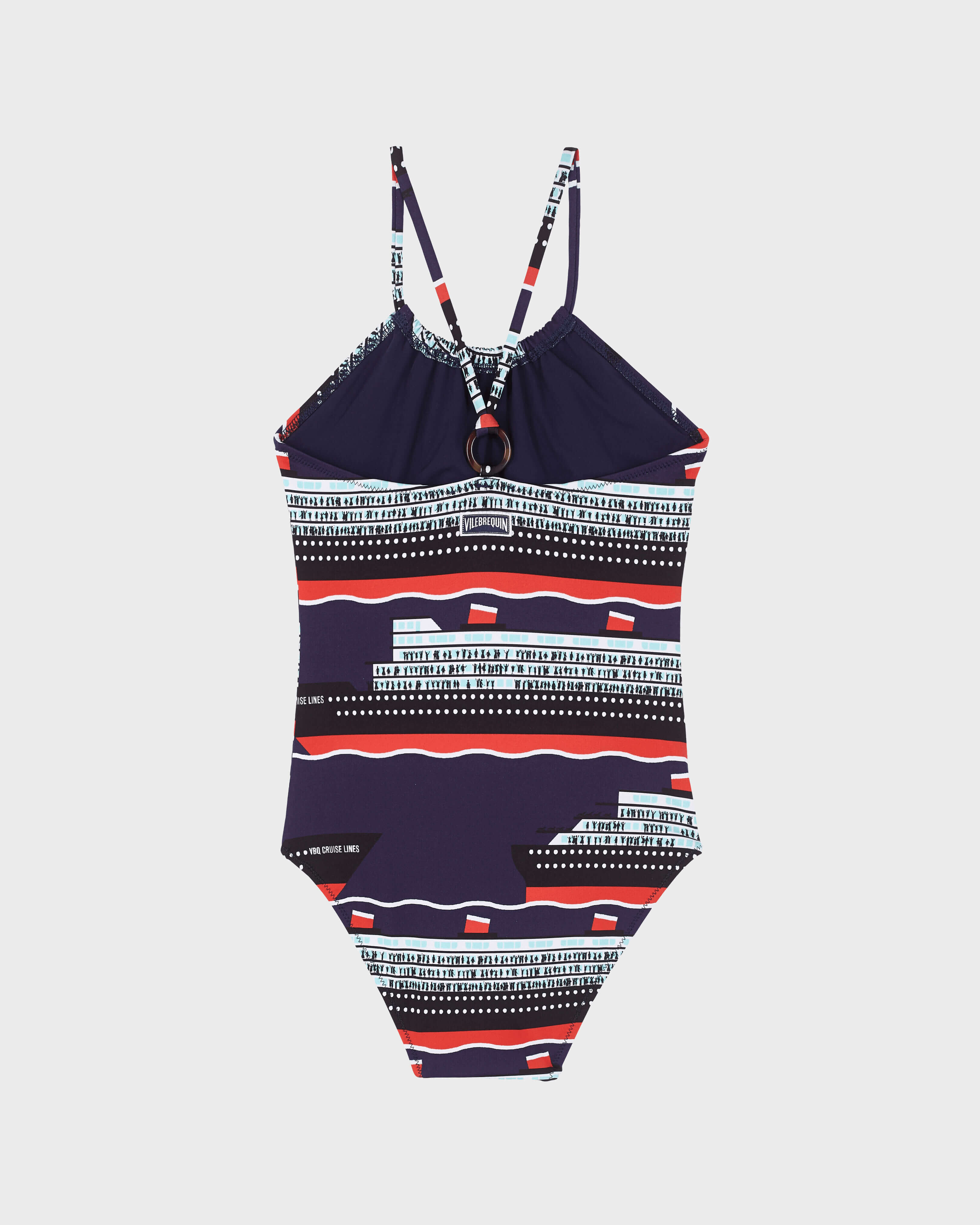 Maillot de bain Une pièce fille Une pièce VBQ Cruise Lines BLEU NUIT back view