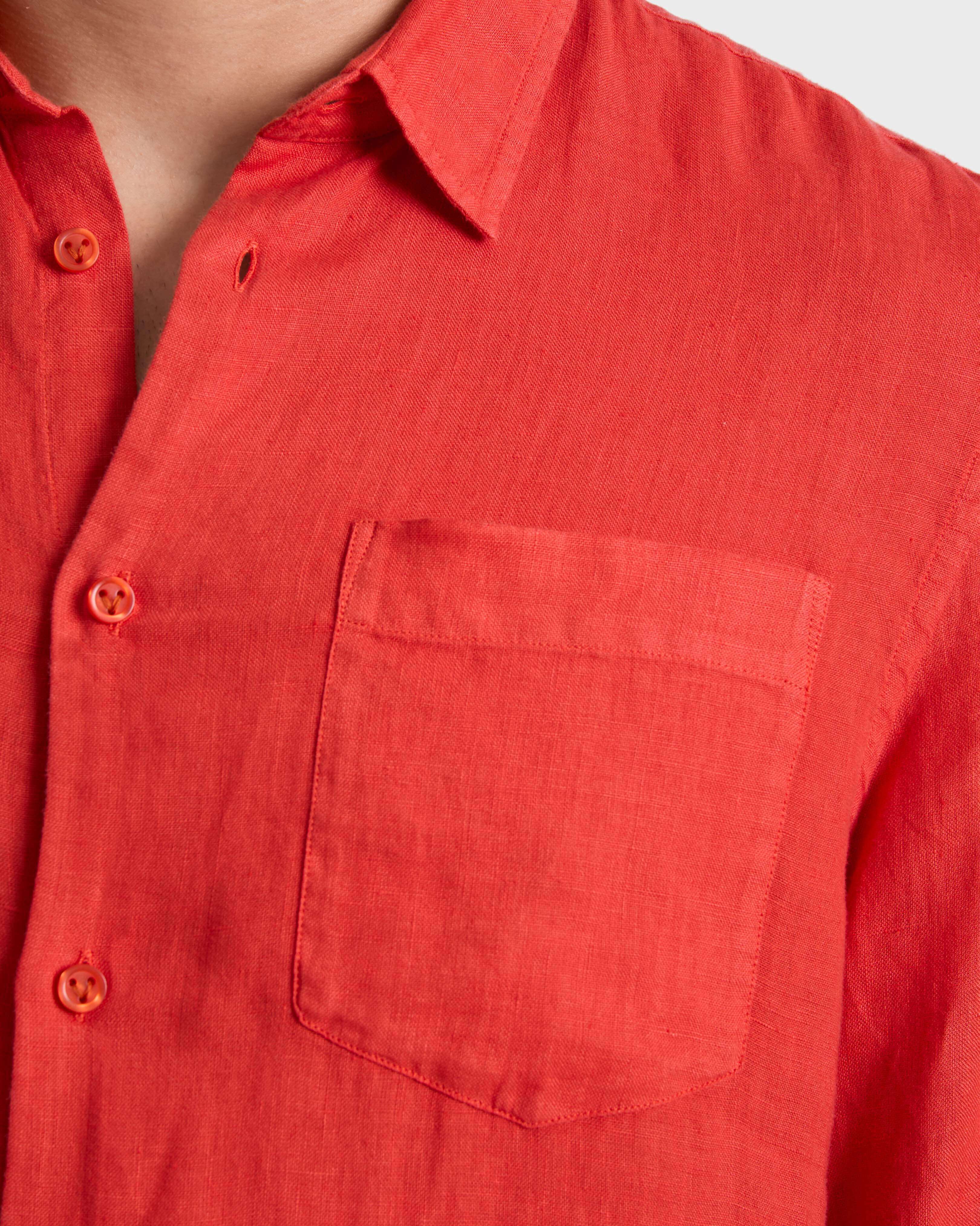 Camicia uomo in lino tinta unita DALIA supp1 view