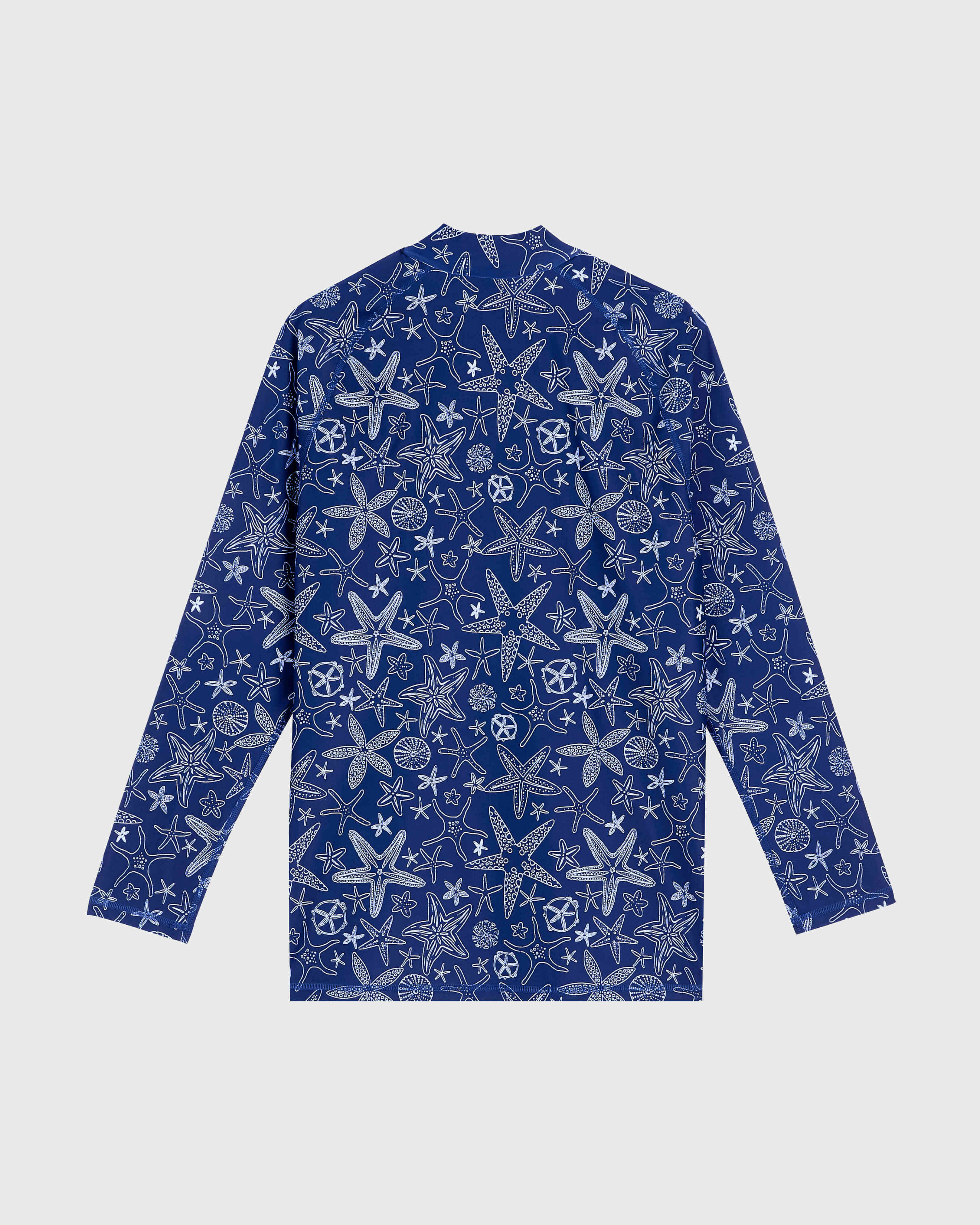 Men Zipped Long Sleeves Rashguard Starlettes Bicolores INK back view