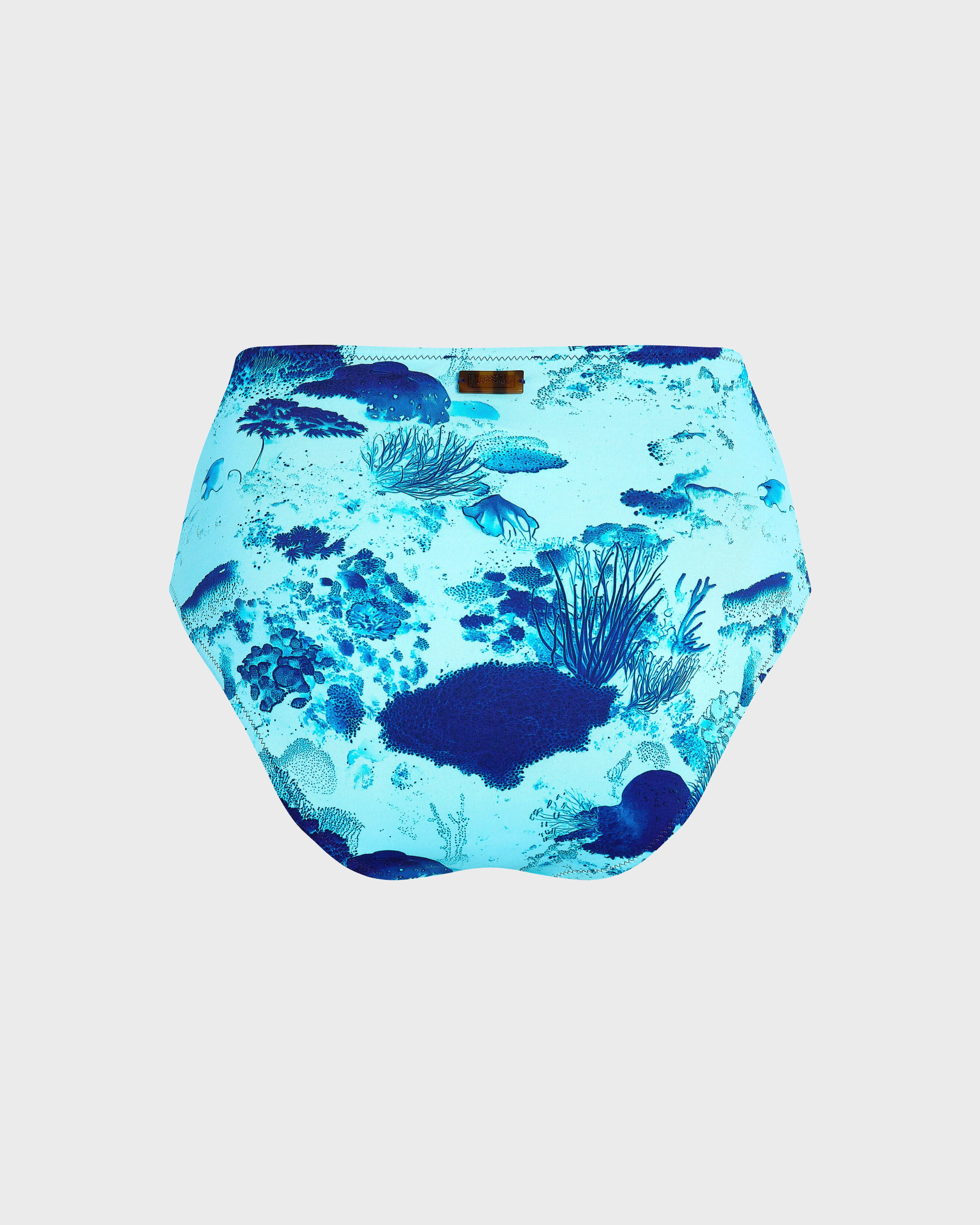 Women High-waisted Bikini Bottom Coral Reef OXYGENE back view