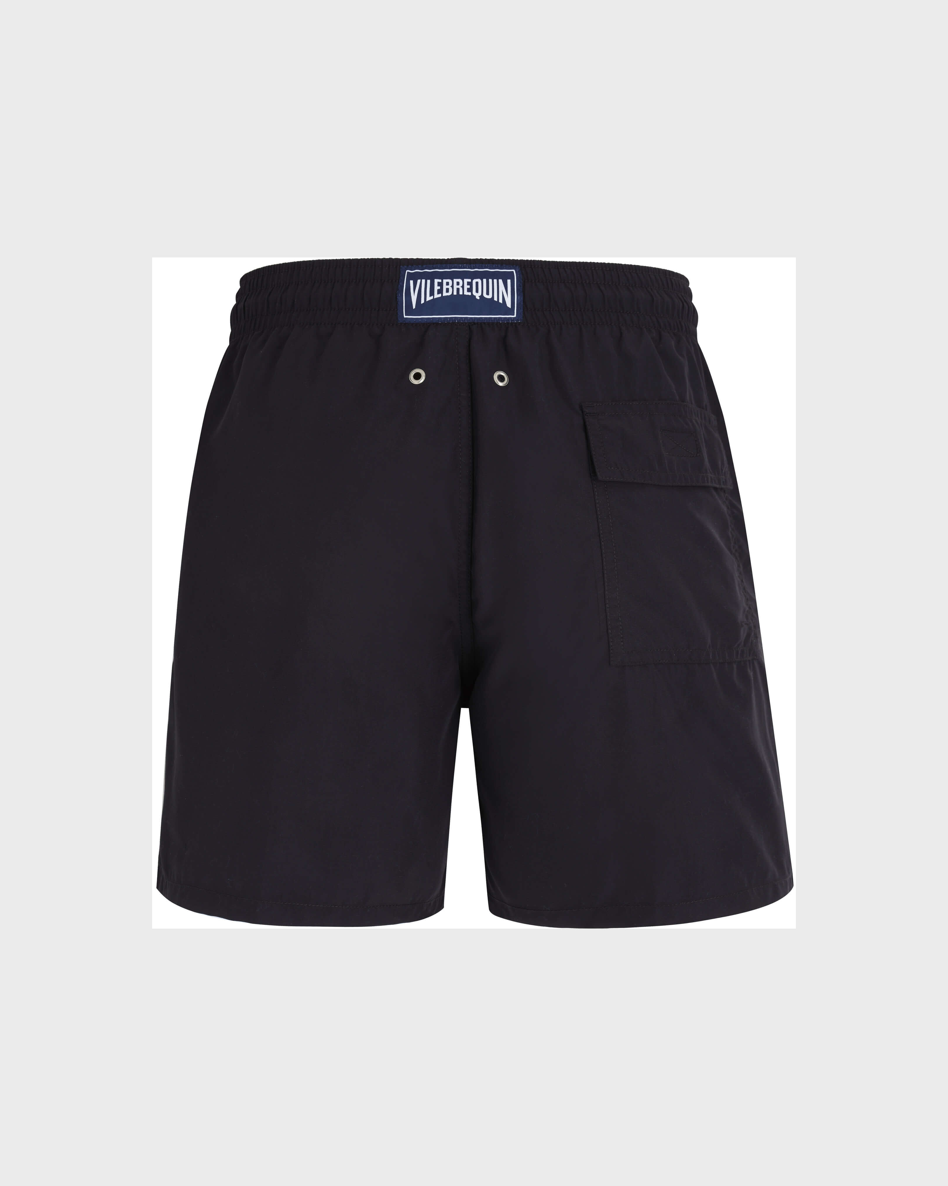 Vilebrequin x BAPE® BLACK Badeshorts mit Logo-Stickerei für Herren SCHWARZ back view