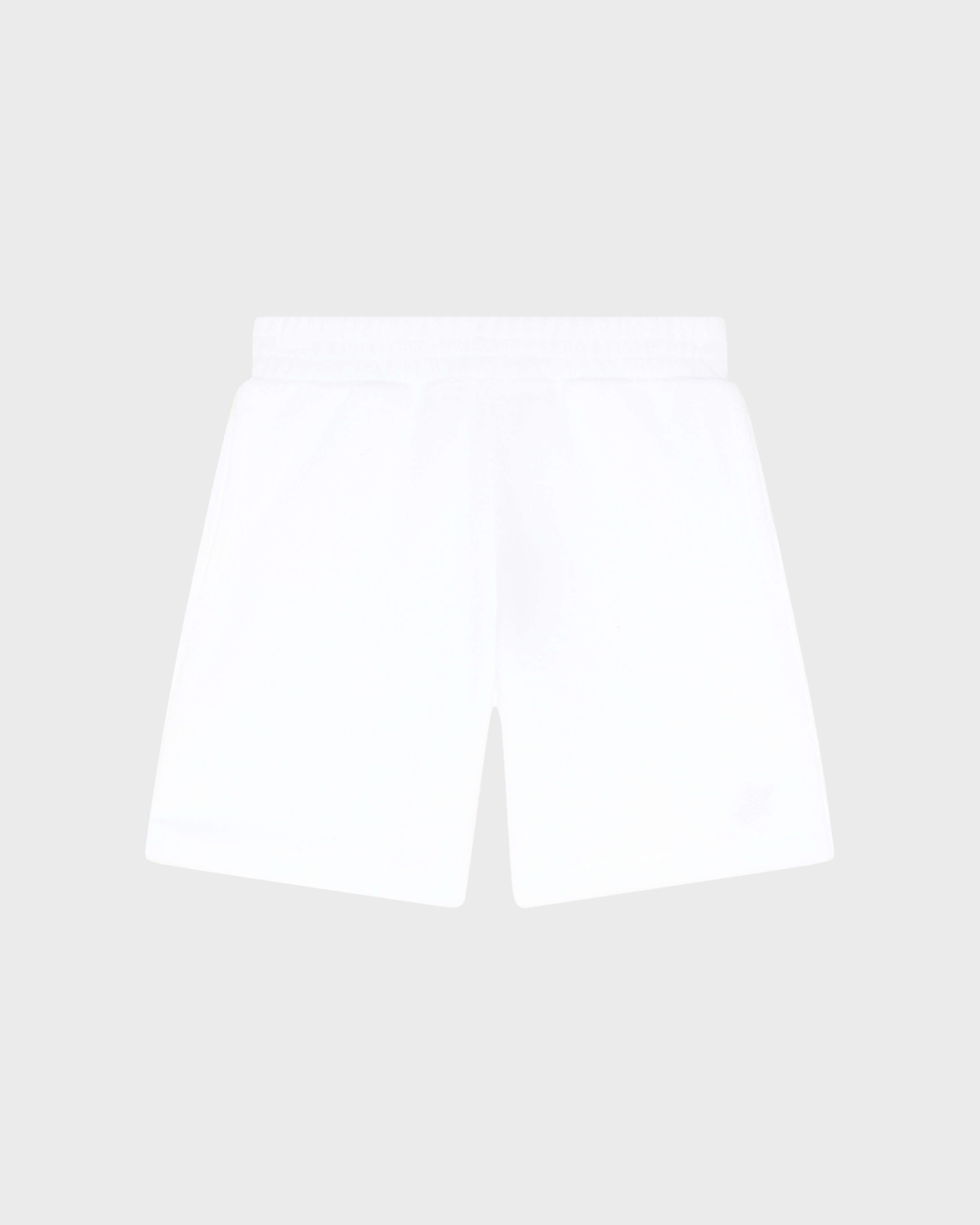 Bermudas de tejido terry con bordado de tortuga para niño BLANCO front view