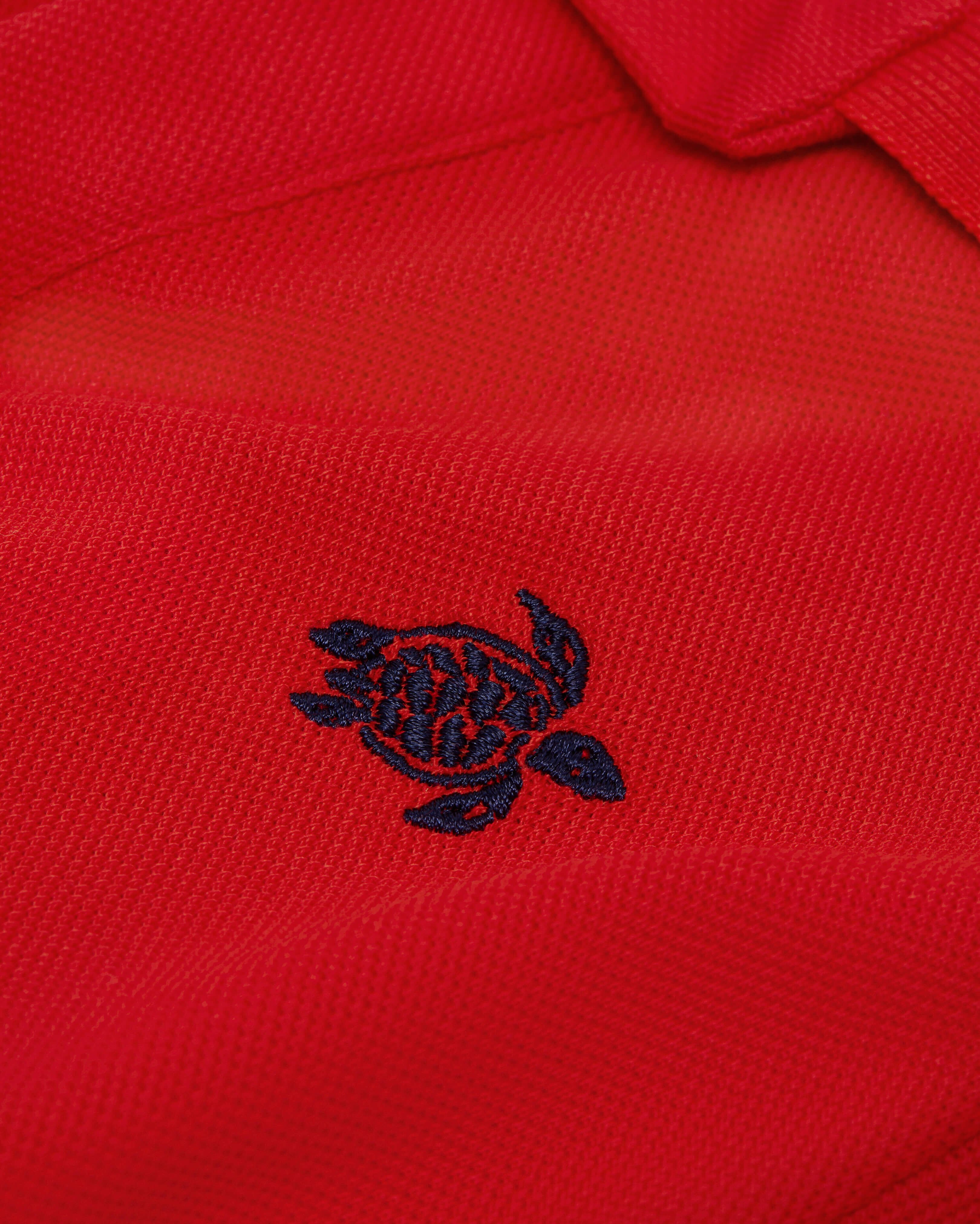 Polo en piqué de algodón con bordado de tortuga para niño AMAPOLA look1 view