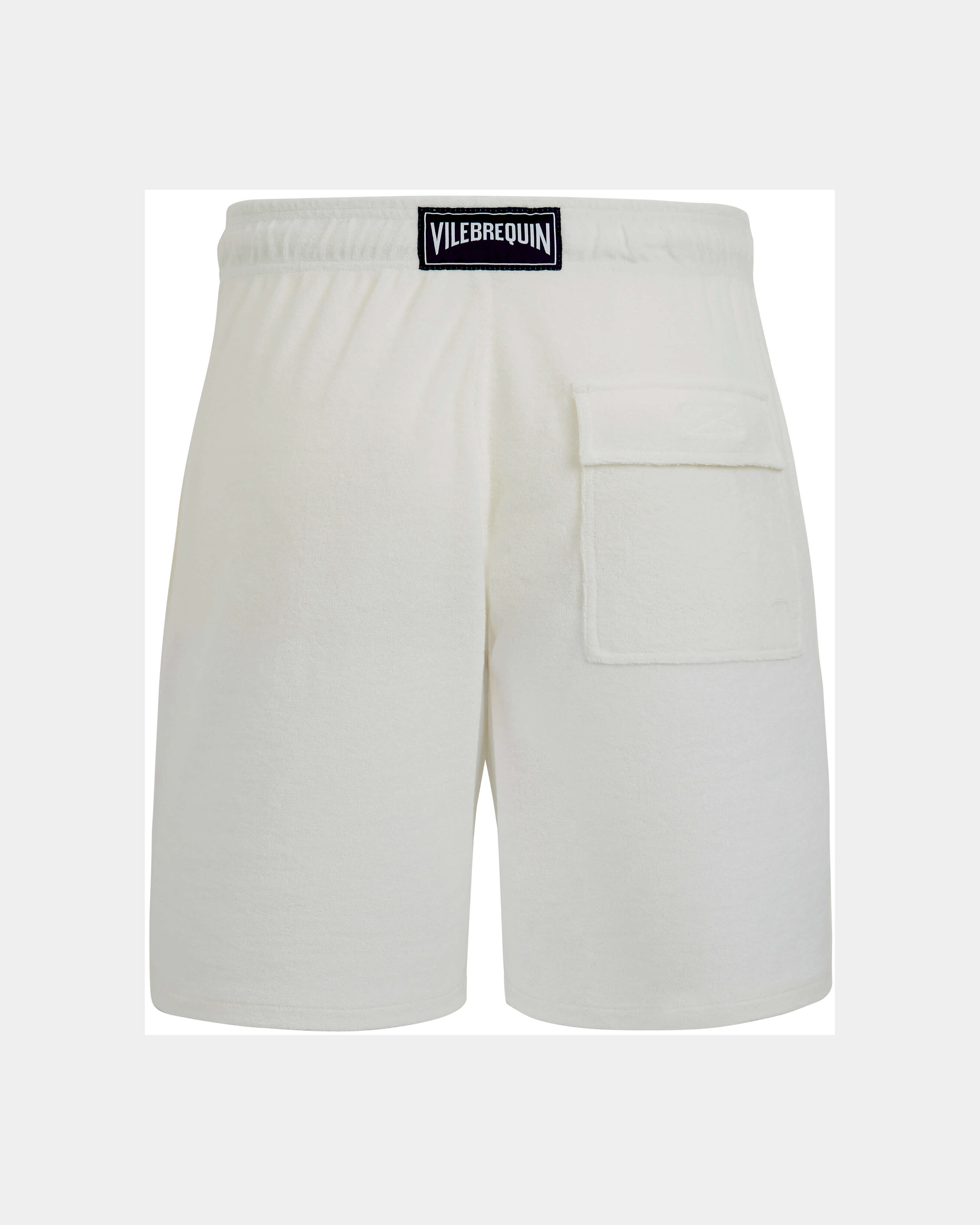 Terry Bermuda shorts CHALK back view