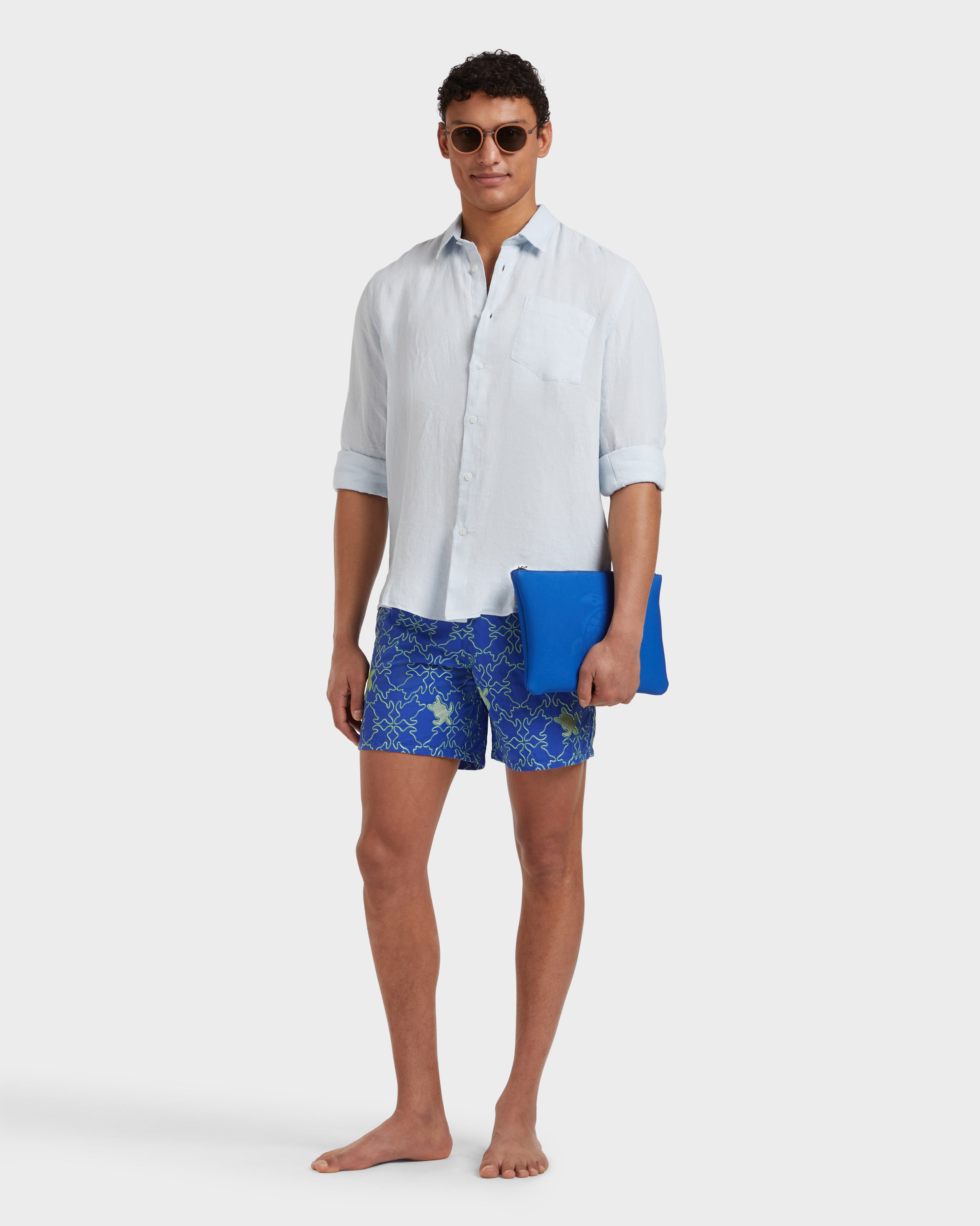 Men Swim Shorts Embroidered Turtles Net - Limited Edition MARRAKECH supp1 view