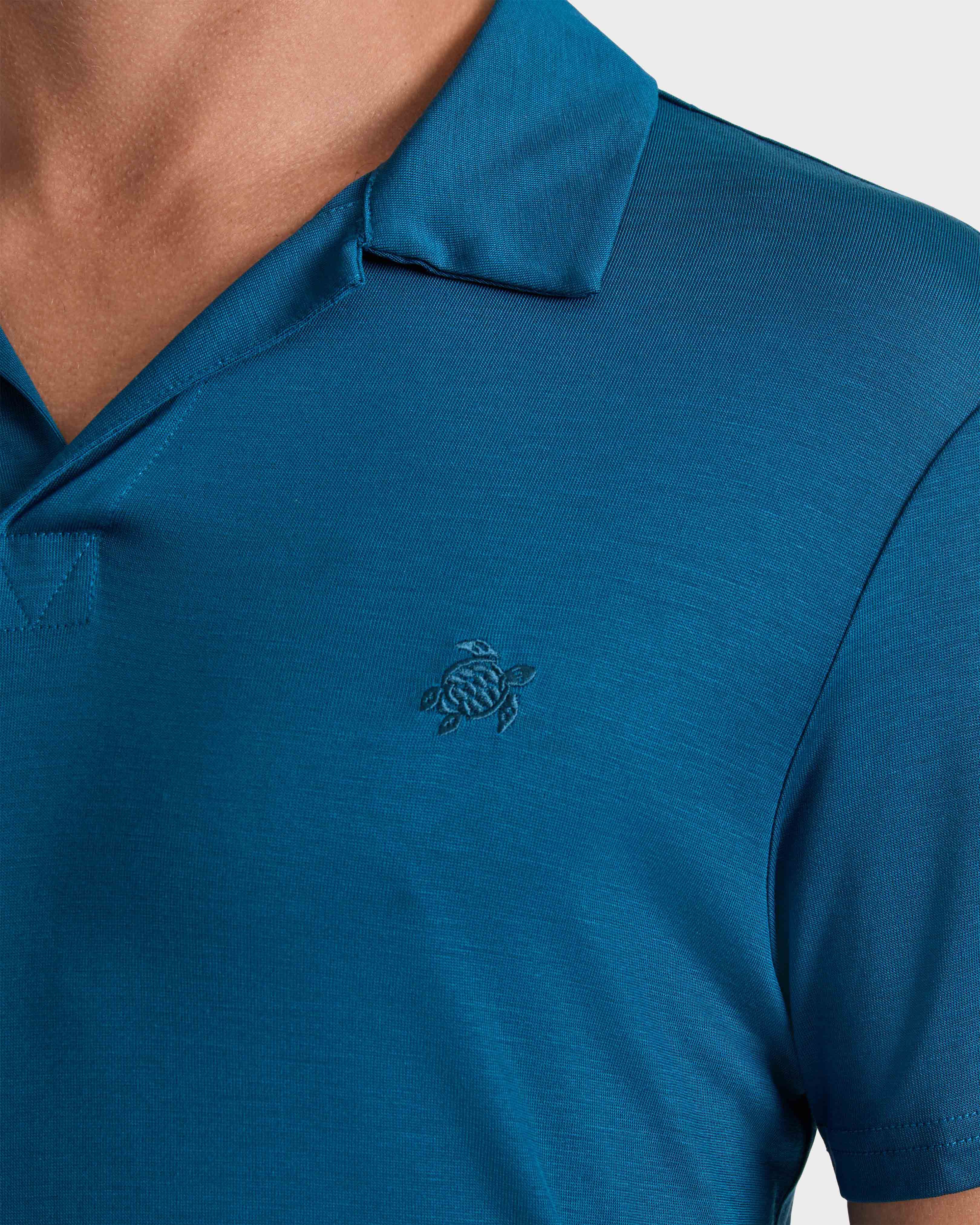 Polo en tencel homme uni PAON supp1 view