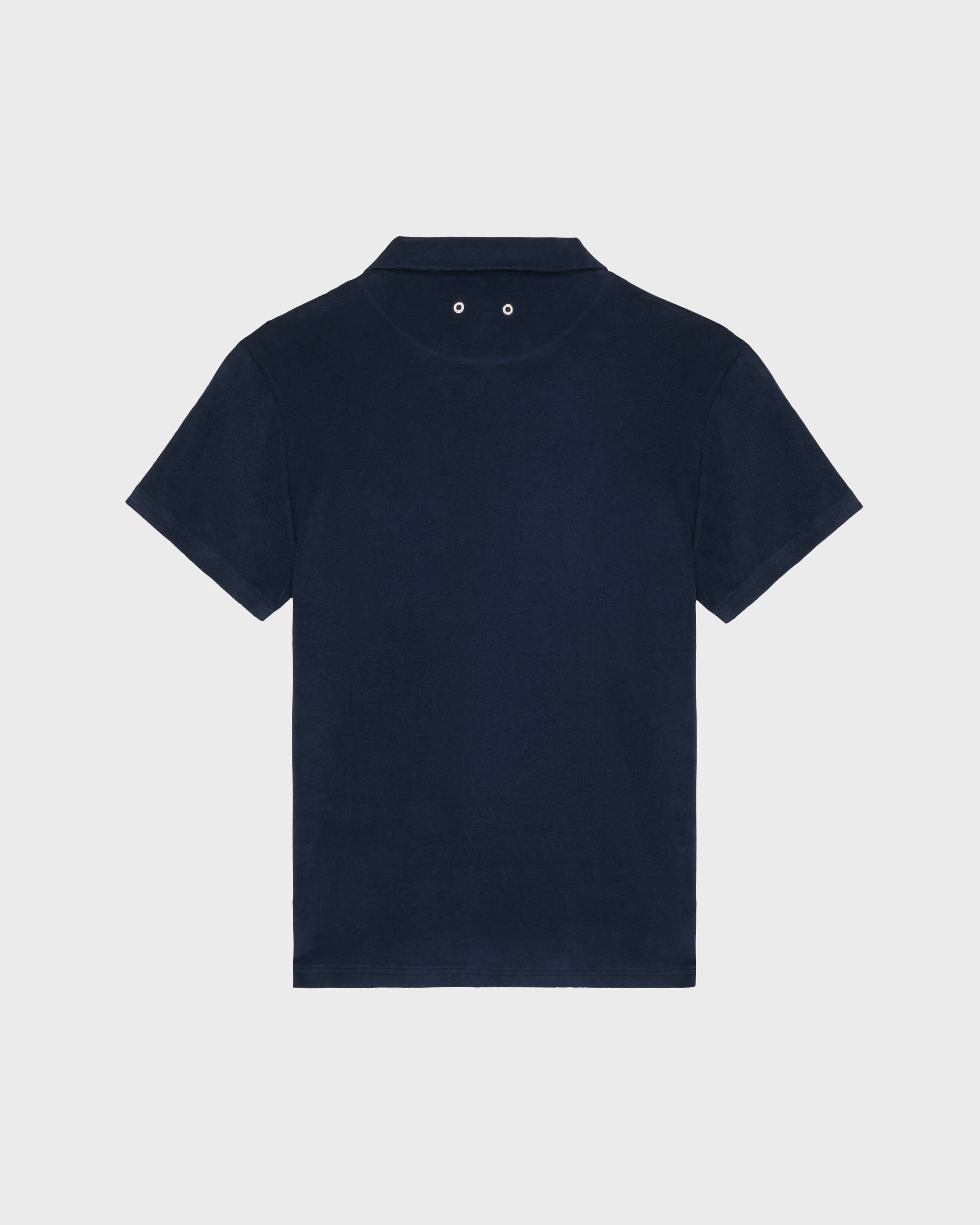 Terry Bowling Shirt Solid NAVY back view