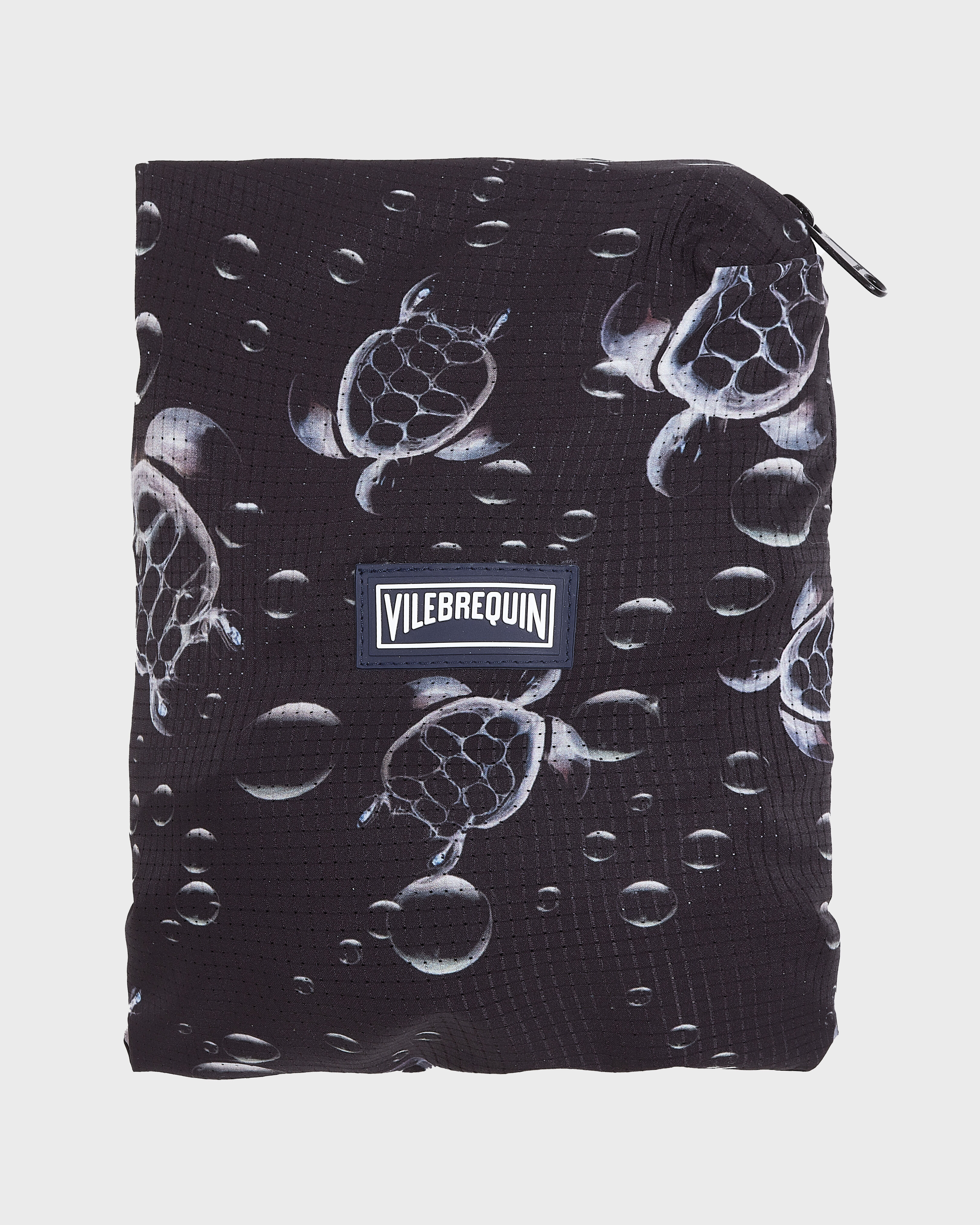 Bubble Turtles 3D Ultraleichte und verstaubare mikroperforierte Badeshorts für Herren SCHWARZ supp3 view