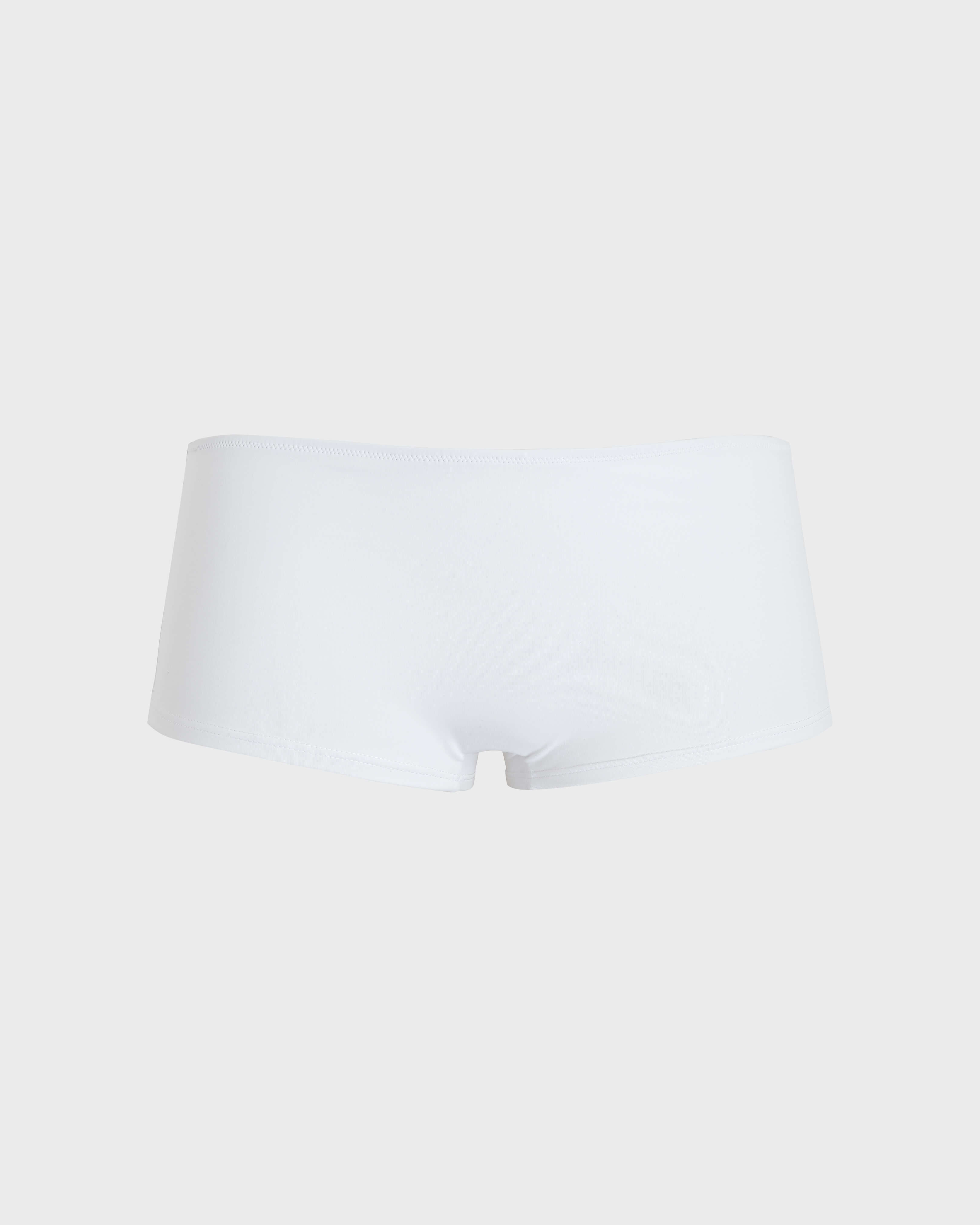 Women Bikini Bottom Shorty Solid BIANCO front view