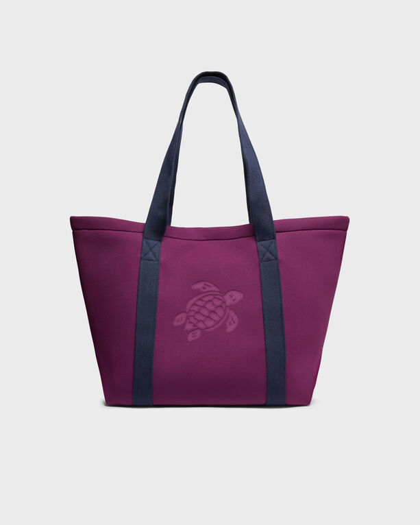 Vilebrequin - Grand Sac De Plage En Néoprène Uni - Sac À Dos - Bagsib - Violet - Taille TU