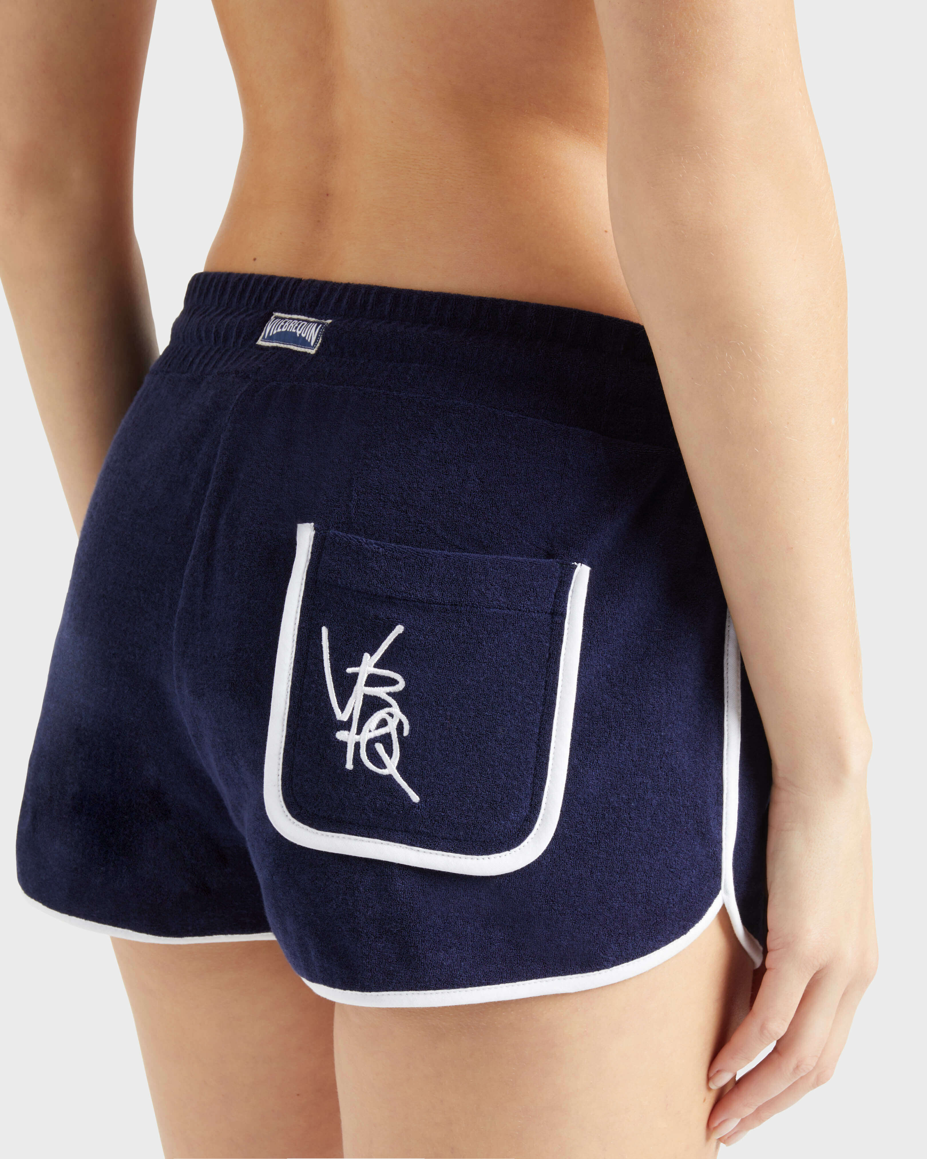 Women Terry Shorts VBQ Line NAVY supp2 view