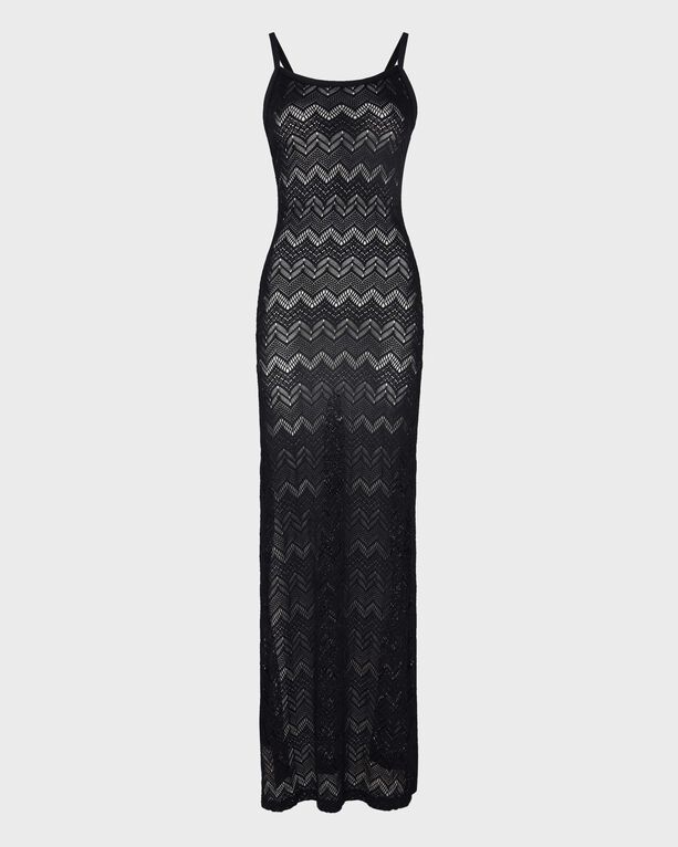 Vilebrequin - Women Long Mesh Dress - Dress - Lisanna - Black - Size XS