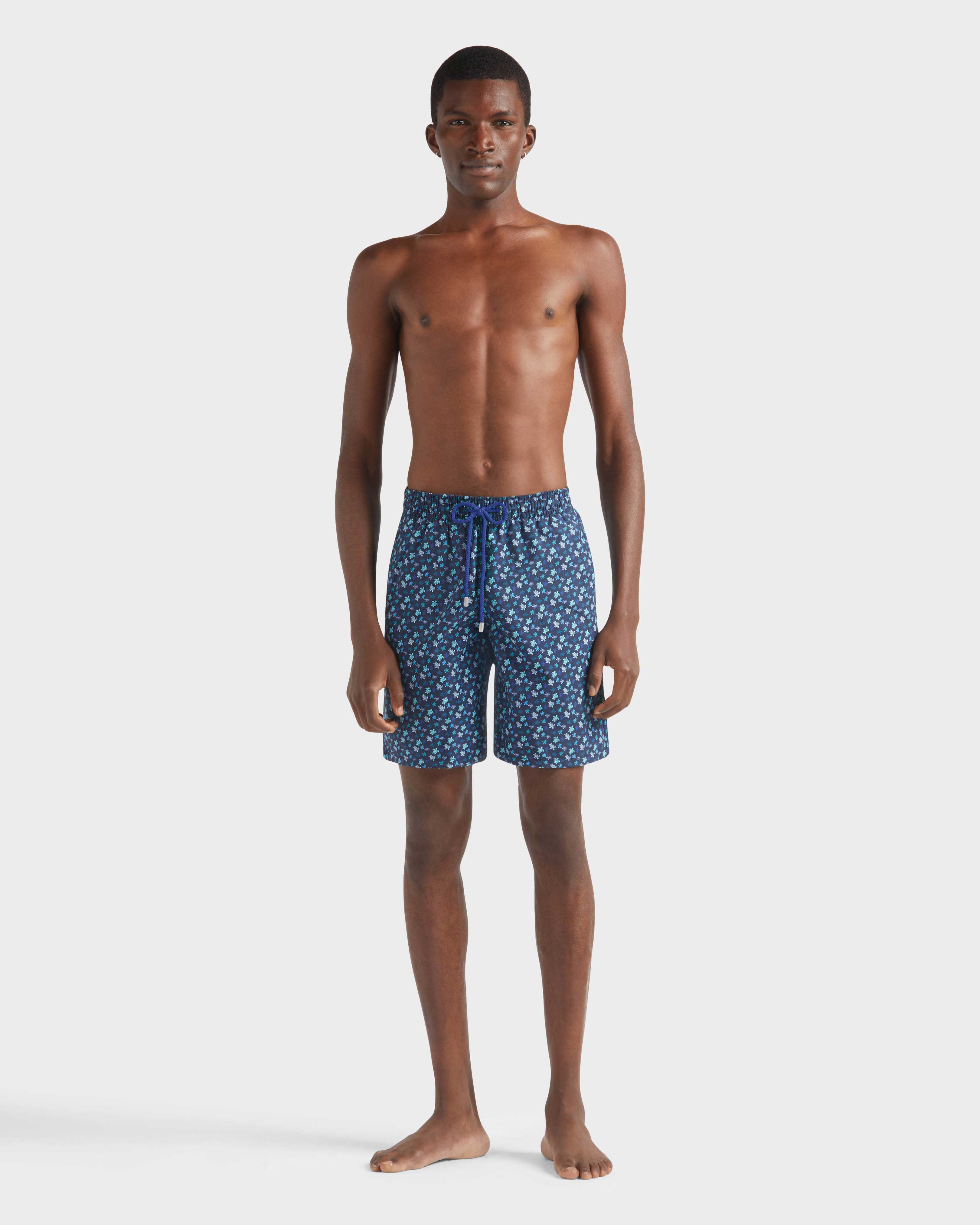 Micro Ronde Des Tortues Rainbow Badeshorts für Herren PEACOCK frontworn view