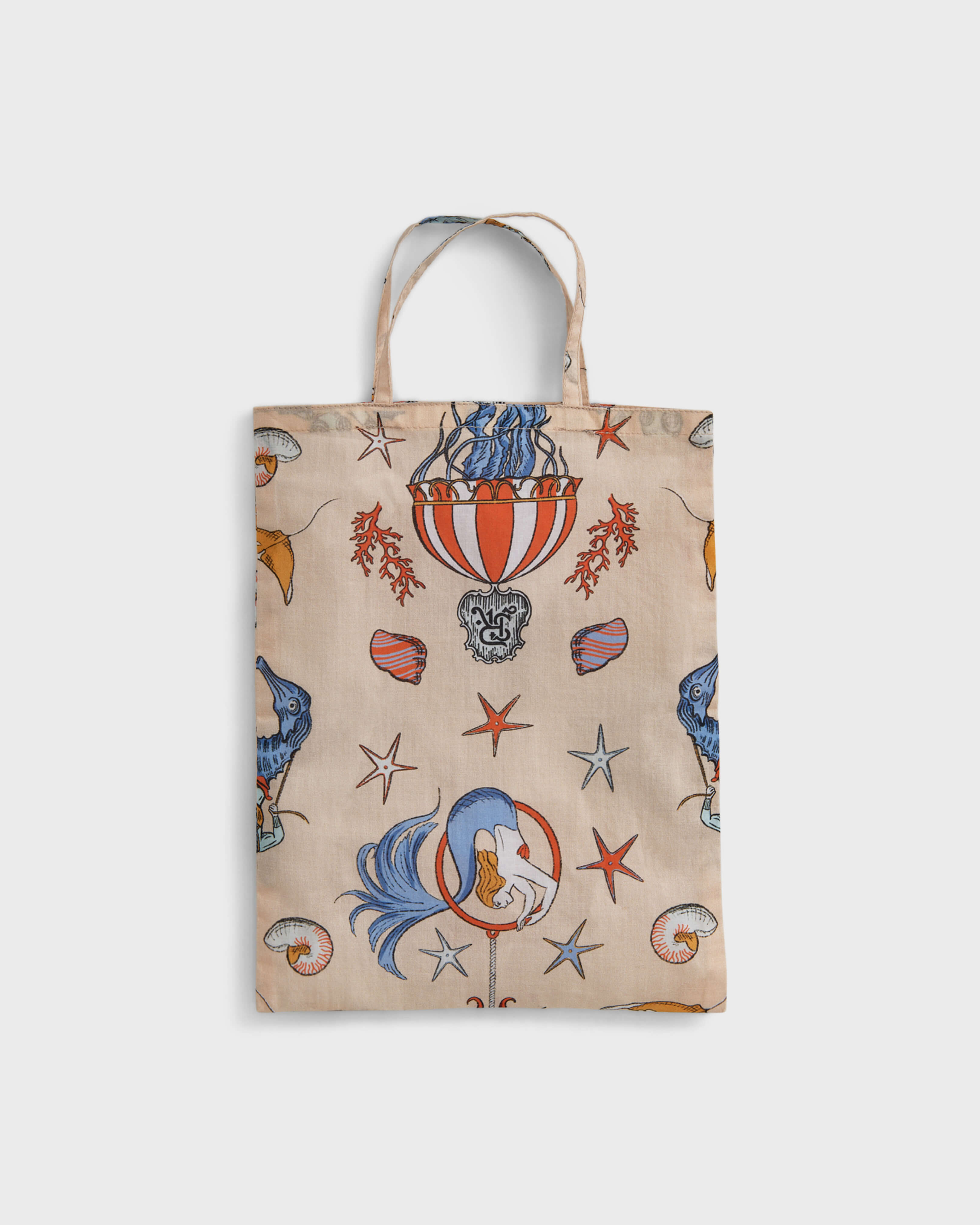 Cotton Pareo Aqua Circus - Vilebrequin for St.Regis Longboat Key PINK CHAMPAGNE back view
