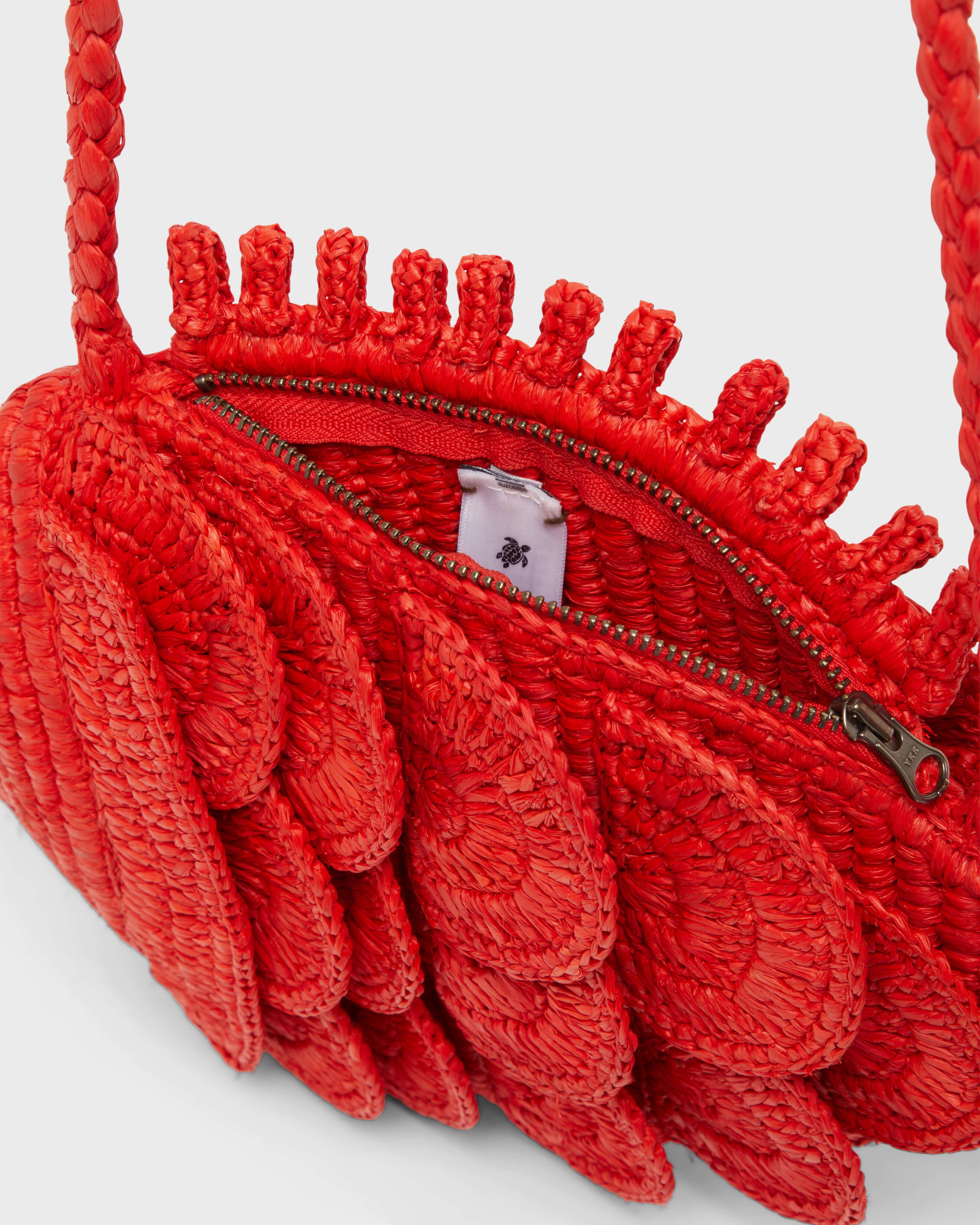 Bolso de rafia grande con forma de pez para mujer AMAPOLA supp4 view