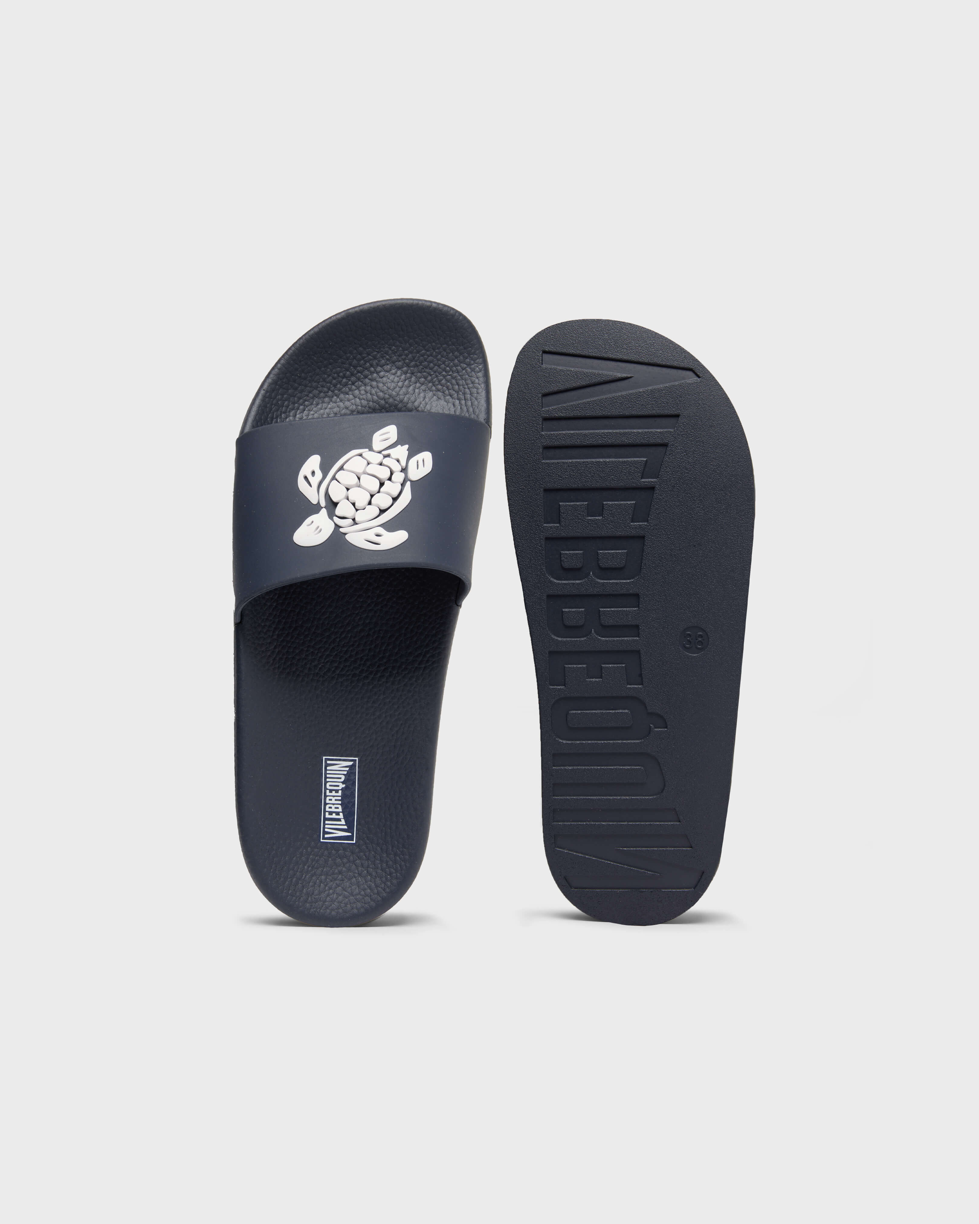Unisex Slider Tortue NAVY front view