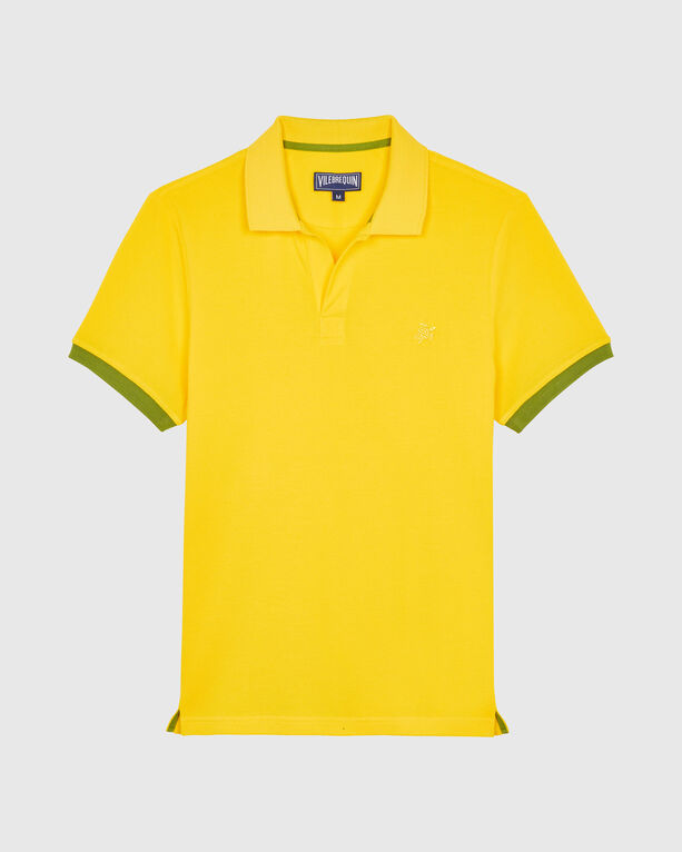 Vilebrequin - Men Cotton Pique Polo Shirt Solid - Polo - Palan - Yellow - Size XXL