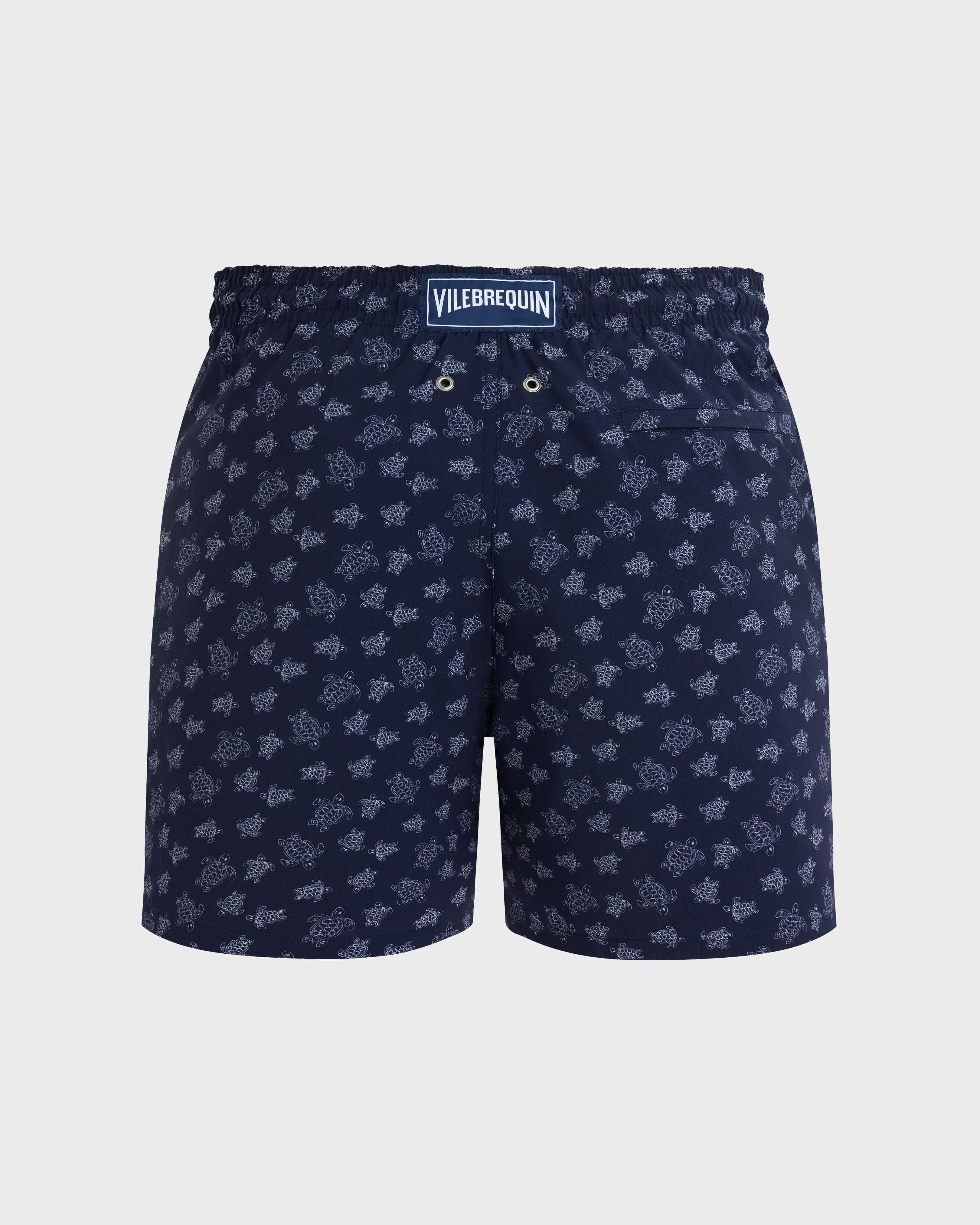 Ronde des Tortues Badeshorts aus Wolle für Herren MARINEBLAU back view