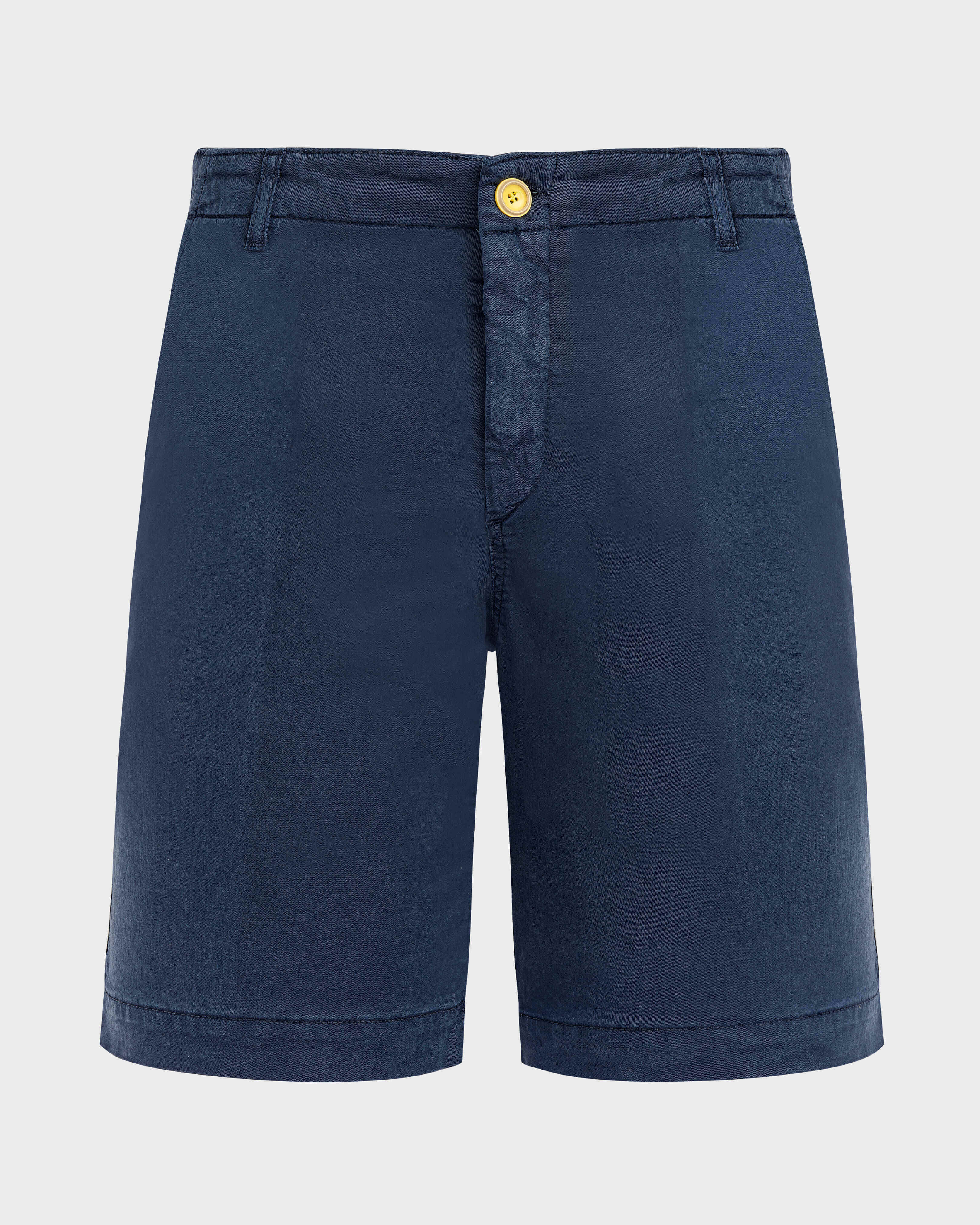 Bermudas de tencel de color liso y acabado satinado para hombre AZUL MARINO front view
