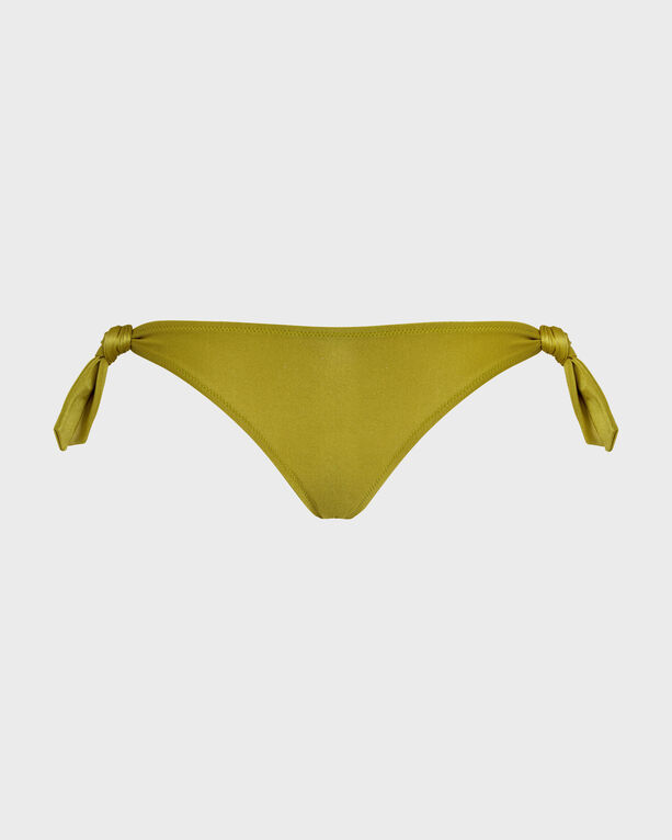 Vilebrequin - Women Solid Stretch Shiny Bikini Bottom - Swimwear - Flamme - Green - Size S