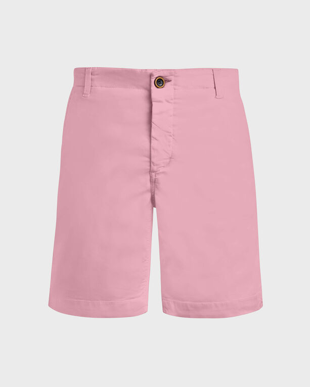 Vilebrequin - Men Tencel Bermuda Shorts Solid - Bermuda - Ponche - Pink - Size 34
