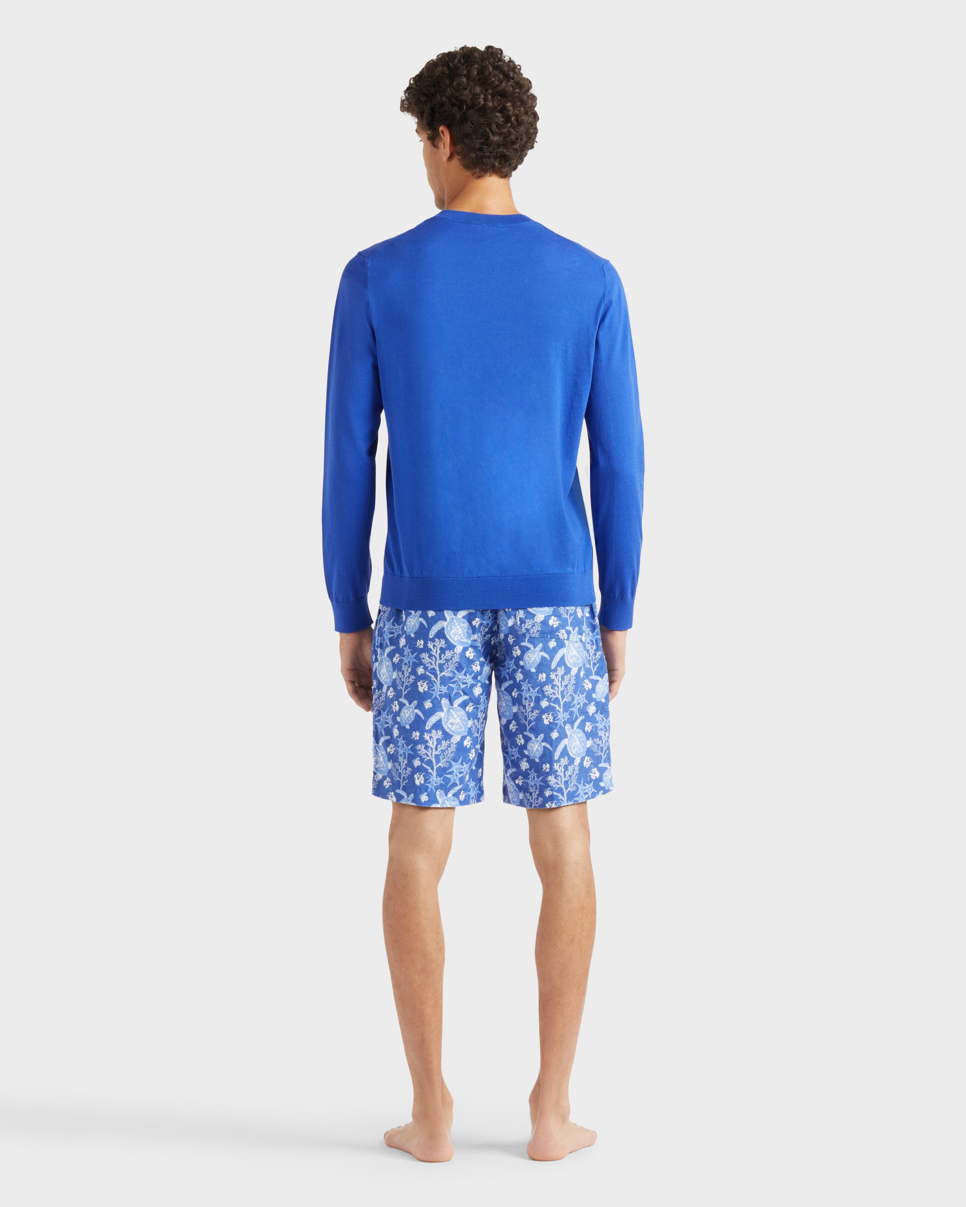 Men Cotton Sweater Turtle MARRAKECH backworn view