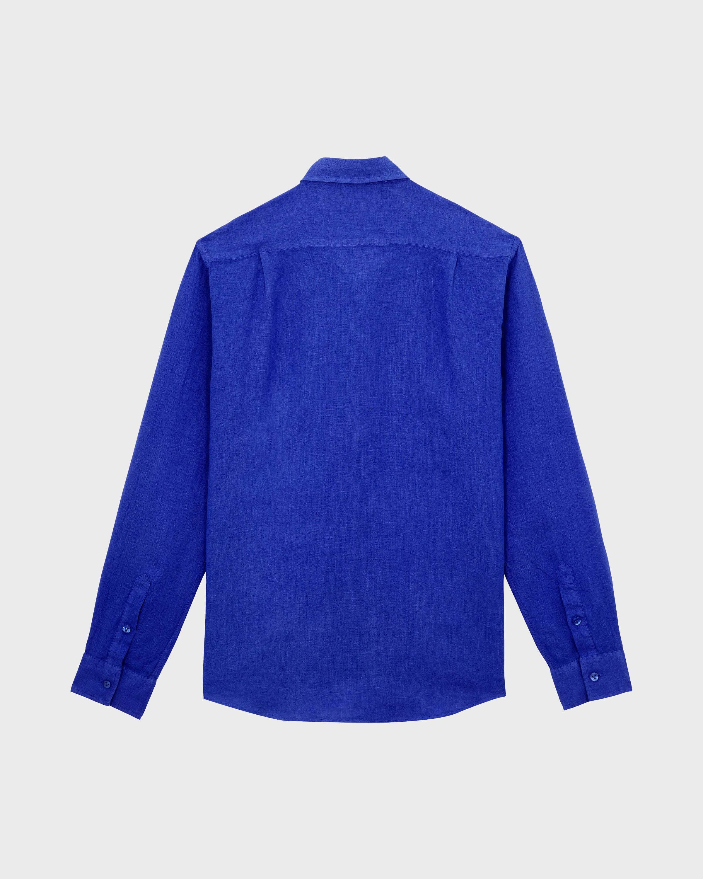 Men Linen Shirt Solid MARRAKECH back view