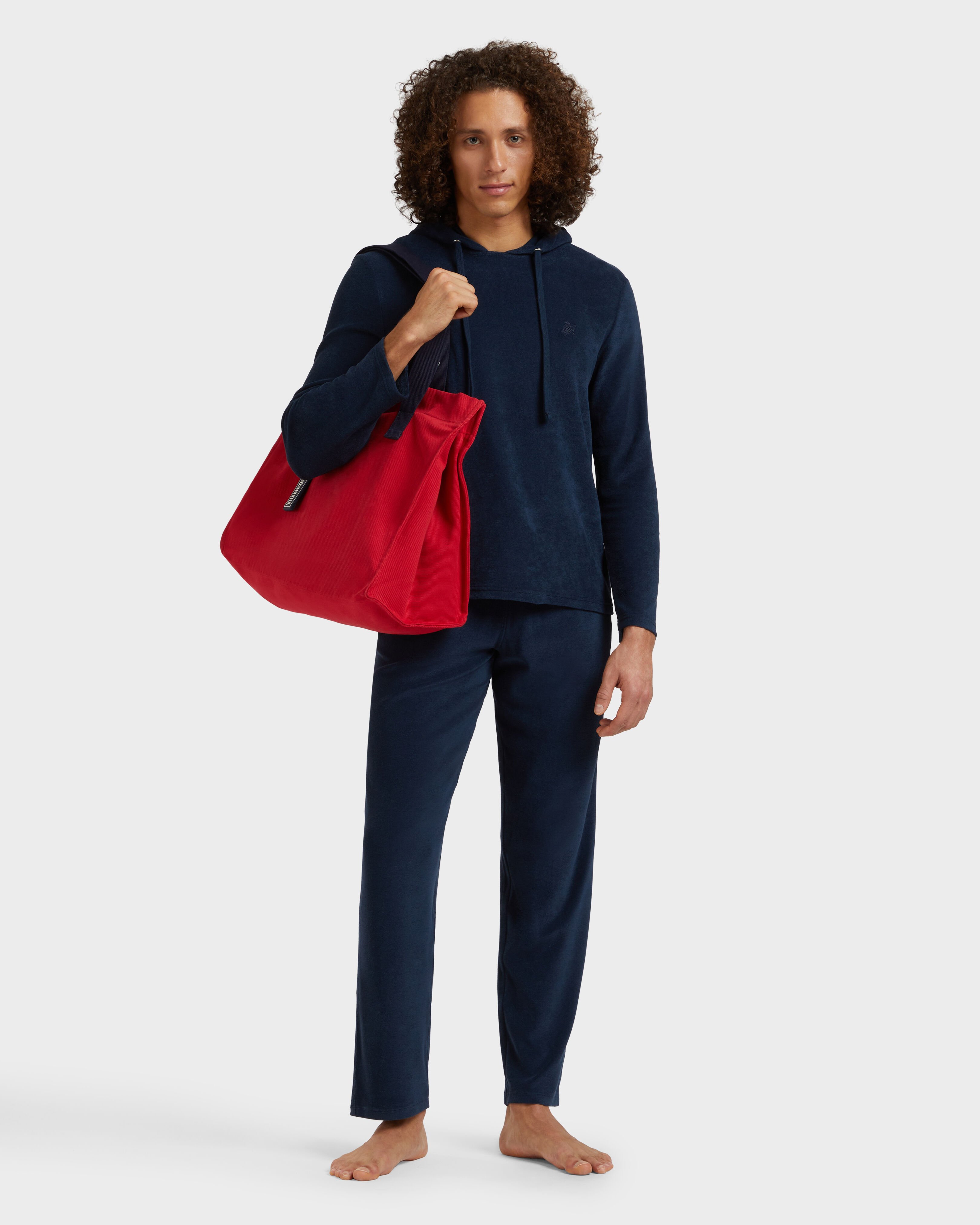 Men Terry Pants Solid NAVY supp1 view