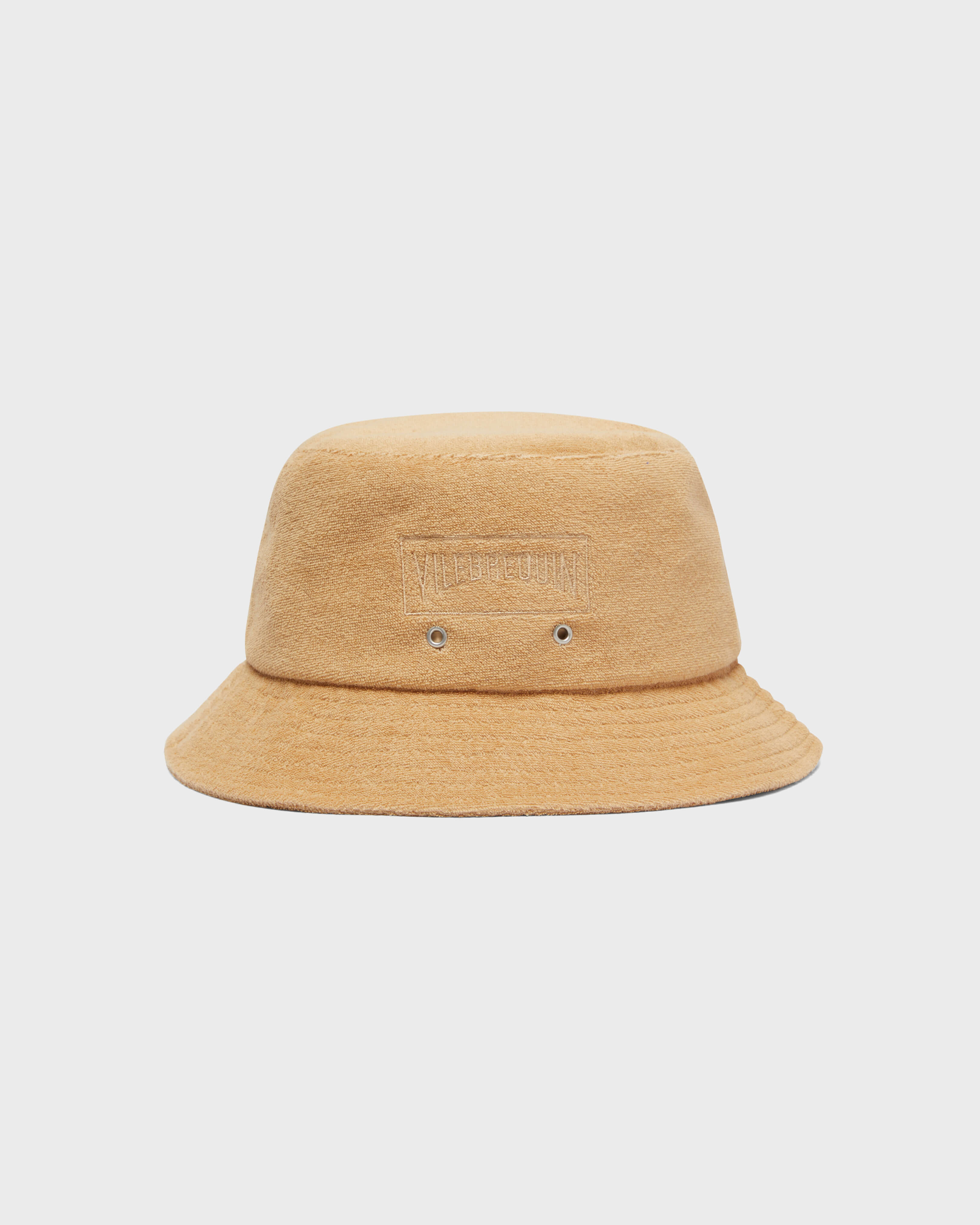 Unisex Terry Hat Solid MOCHA front view