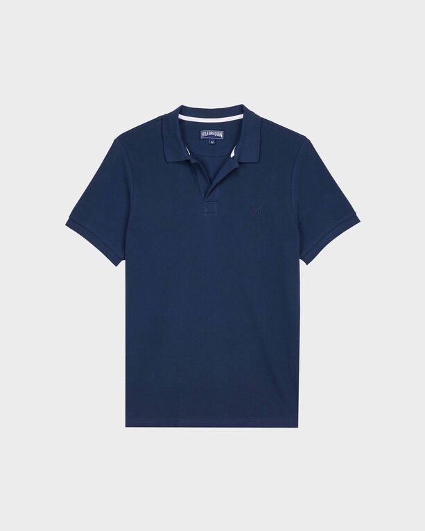 Vilebrequin - Men Organic Cotton Pique Polo Shirt Solid - Polo - Palan - Blue - Size L