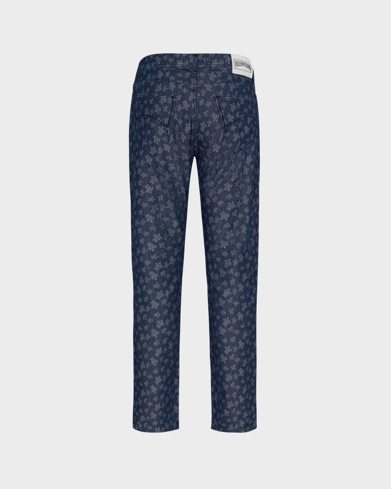 Men Light Denim Pants Ronde Des Tortues Jacquard | Vilebrequin