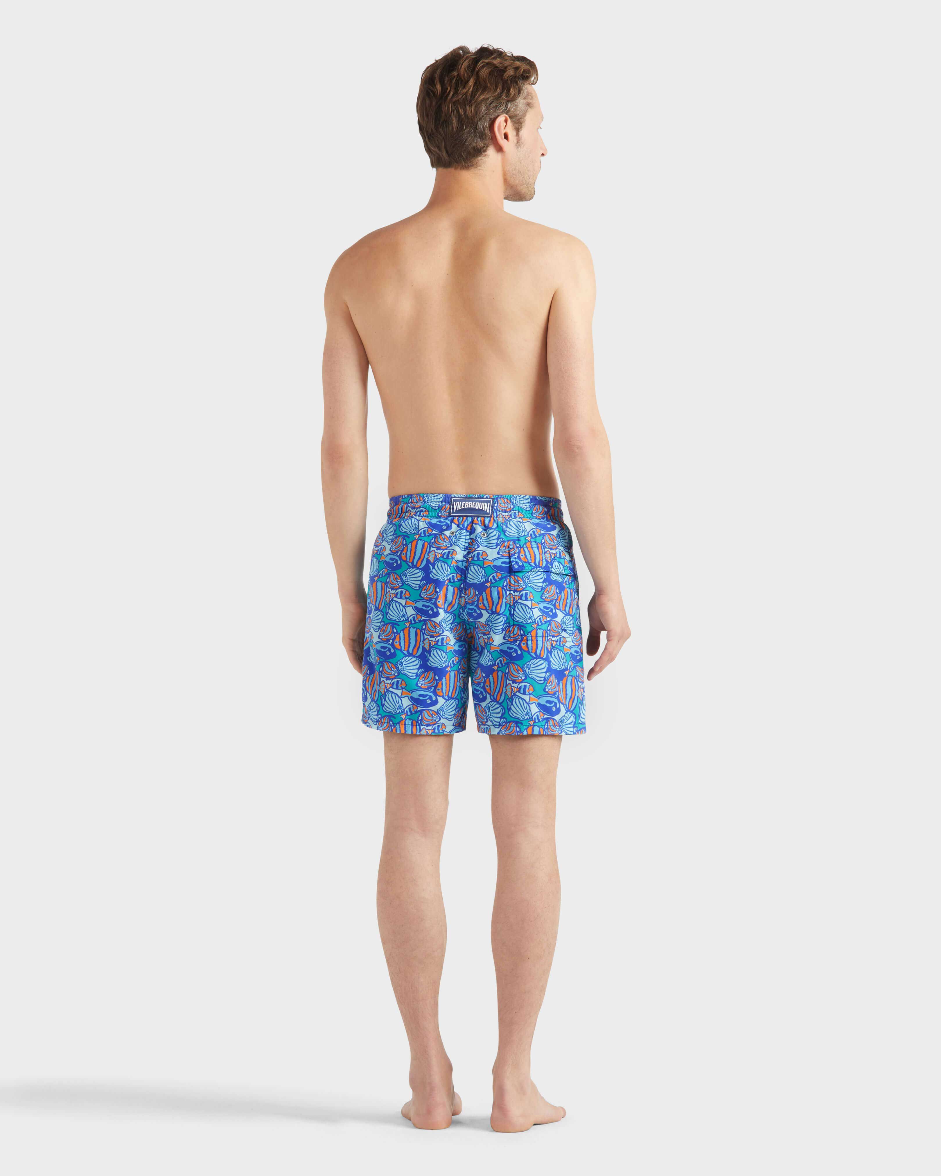 Bañador con estampado Fishy Vibes para hombre MARRAKECH backworn view