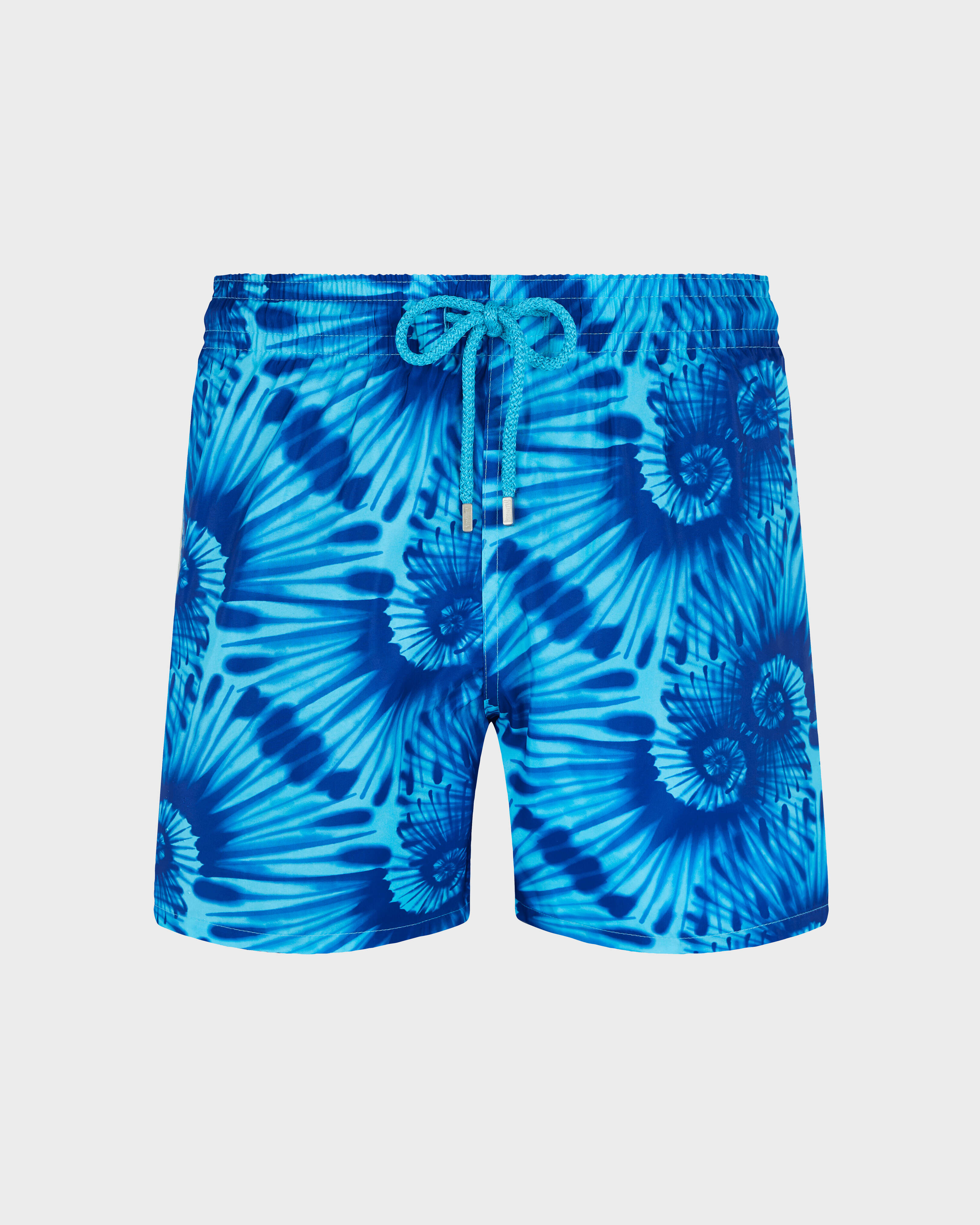 Bañador ultraligero y plegable con estampado Nautilius Tieand Dye para hombre CELESTE front view