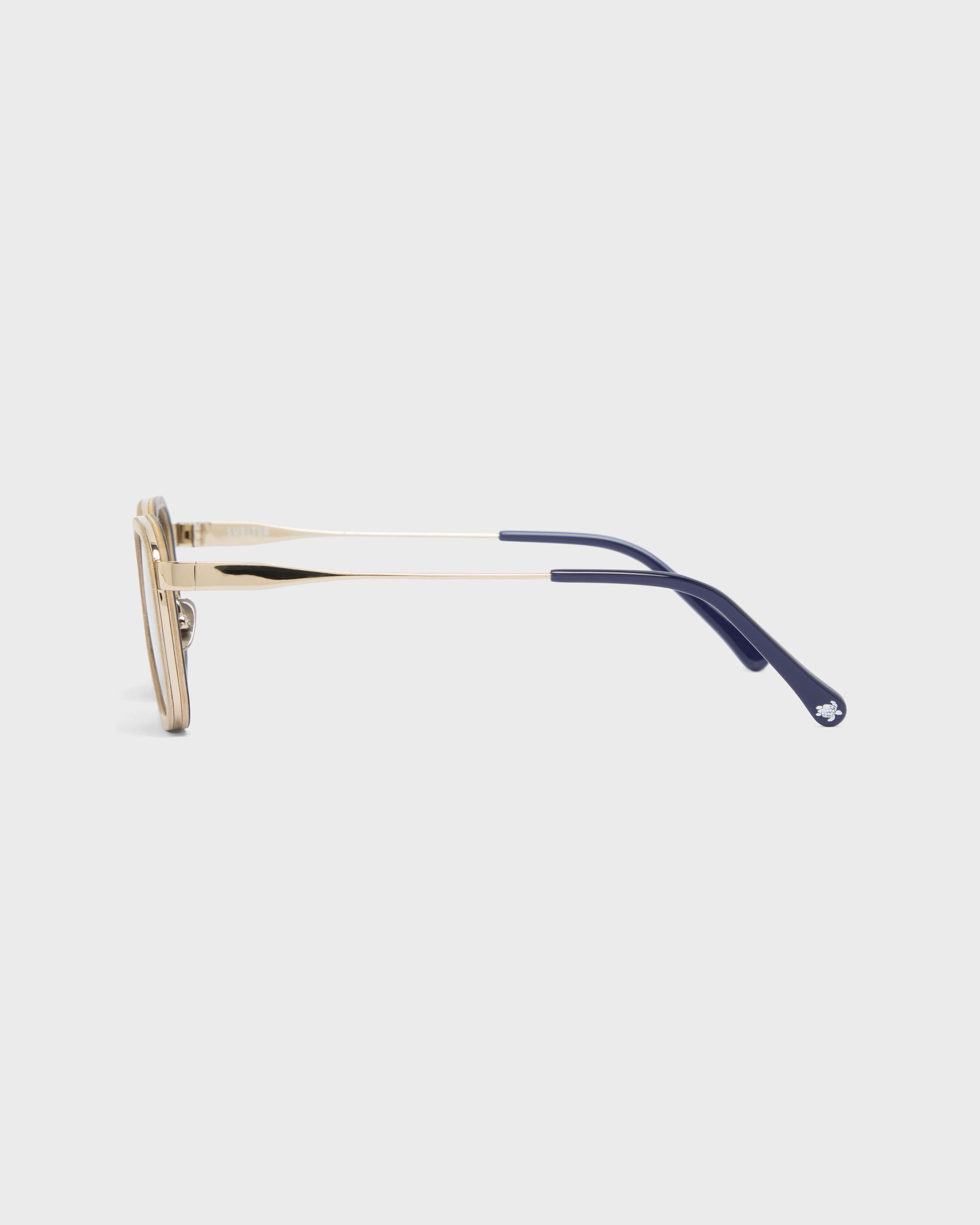 Birchwood Aviator Sunglasses WHITE GOLDEN back view