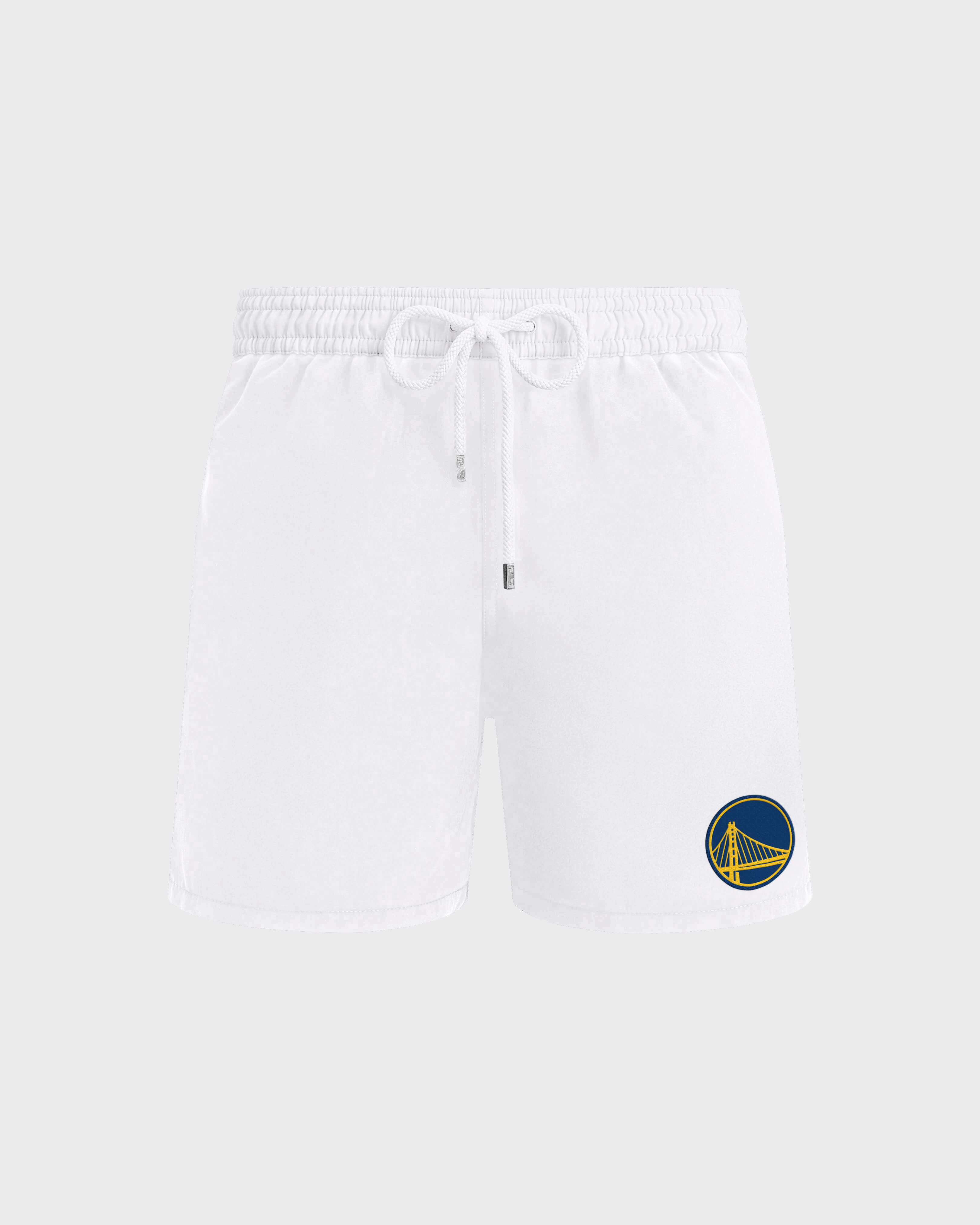 Men Swim Trunks - Vilebrequin x San Francisco Golden State Warriors WHITE front view