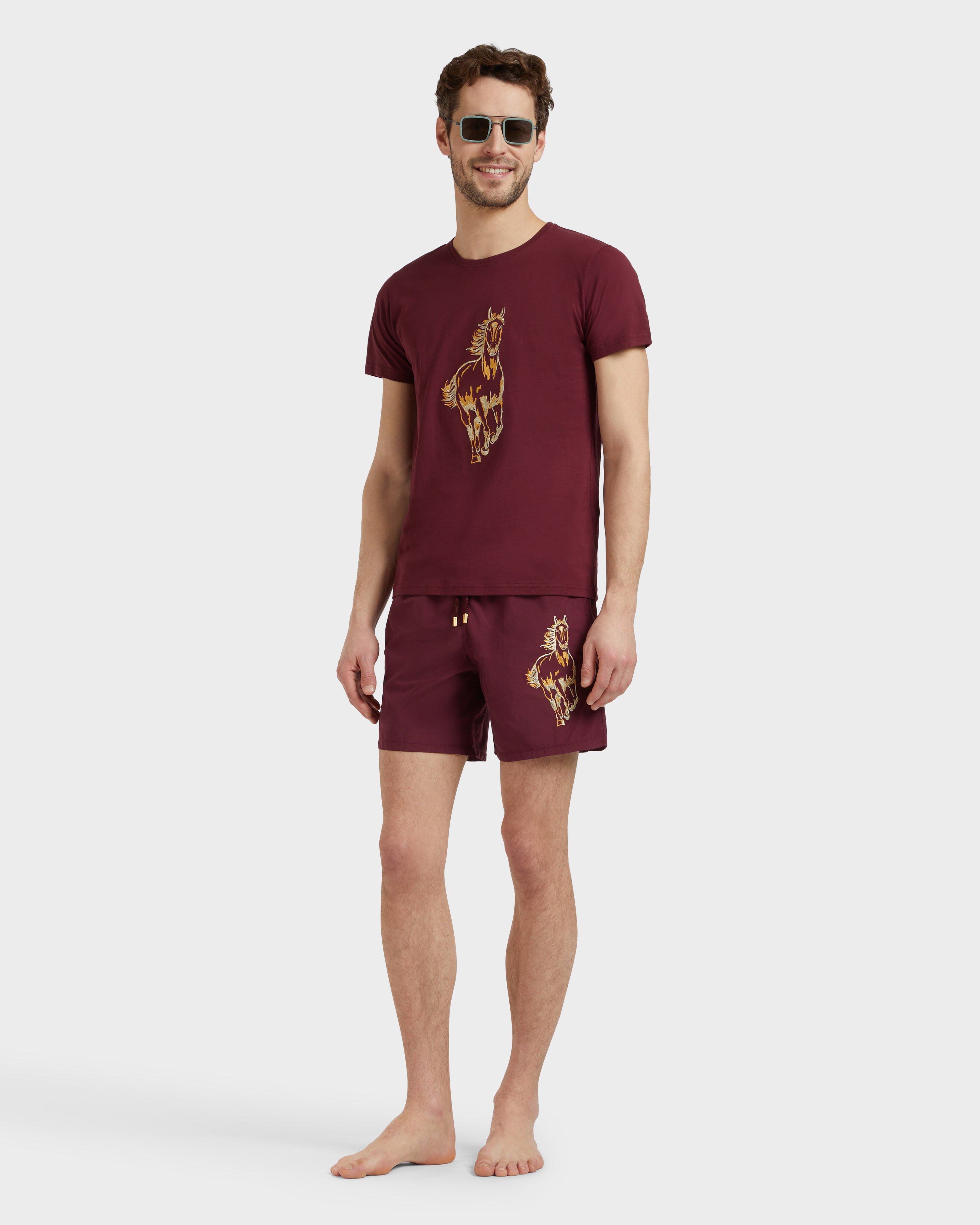 Placed Year Of The Horse T-Shirt aus Bio-Baumwolle für Herren BACCHUS supp1 view