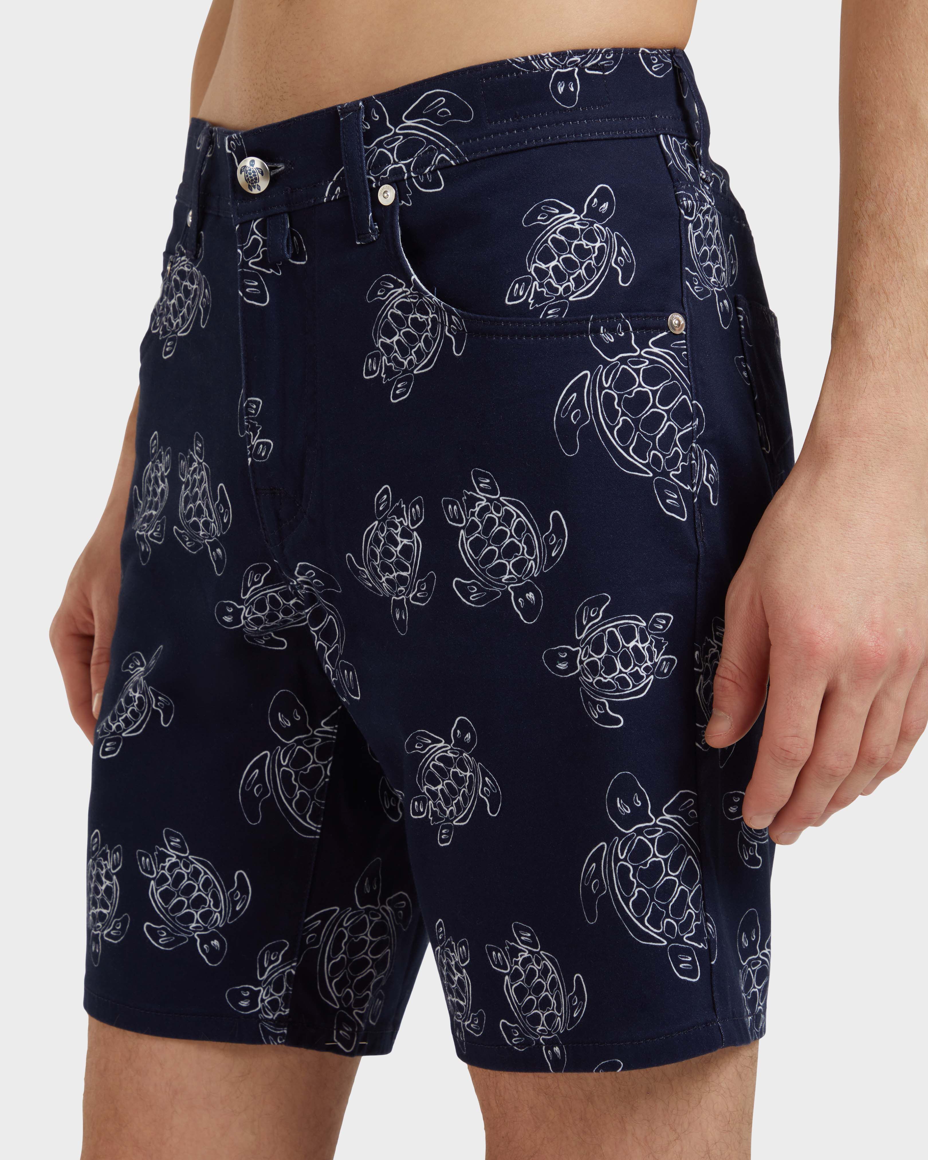 Ronde des Tortues Badeshorts aus Wolle für Herren MARINEBLAU supp2 view