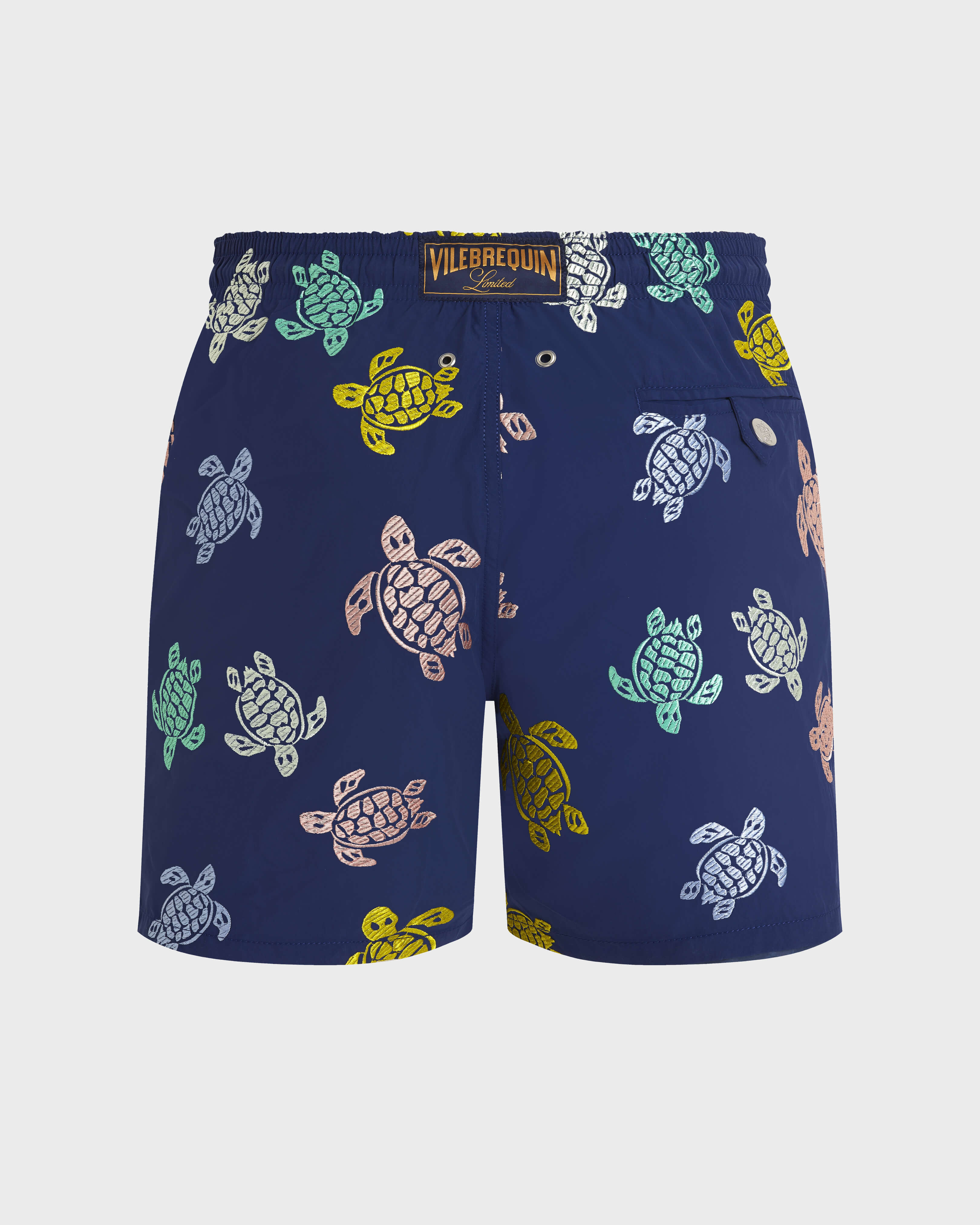 Ronde des Tortues Badeshorts mit Stickerei für Herren – Limitierte Serie INK back view