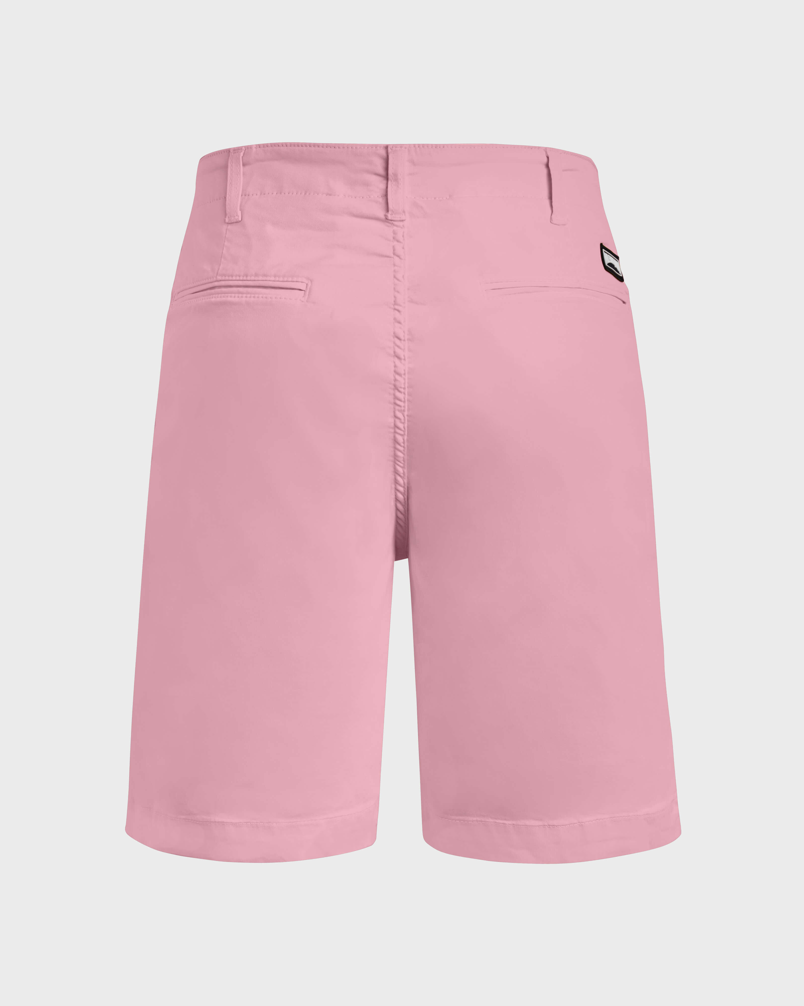 Men Tencel Satin Bermuda Shorts Solid PEONY back view