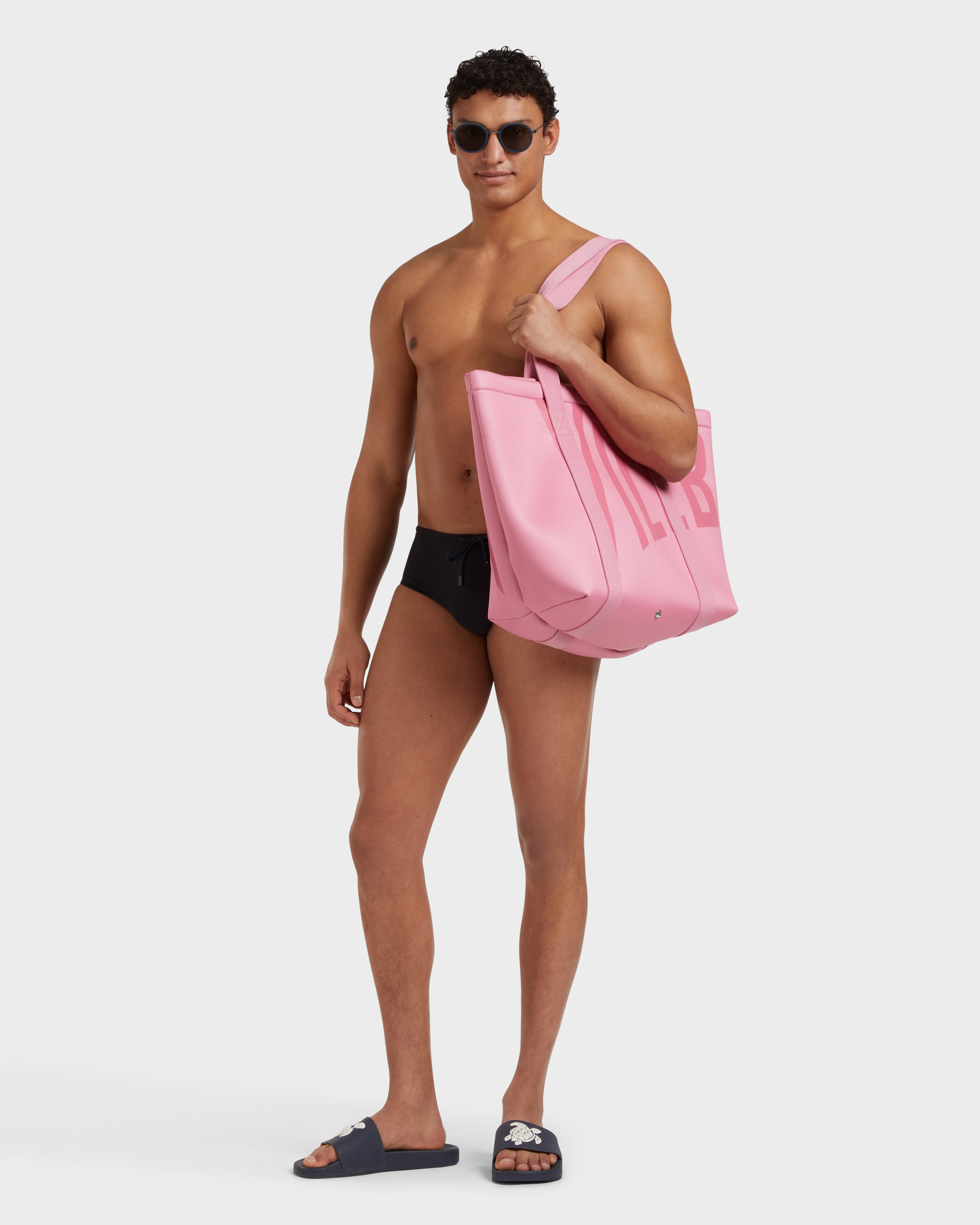 Men Swim brief Solid BLACK supp1 view