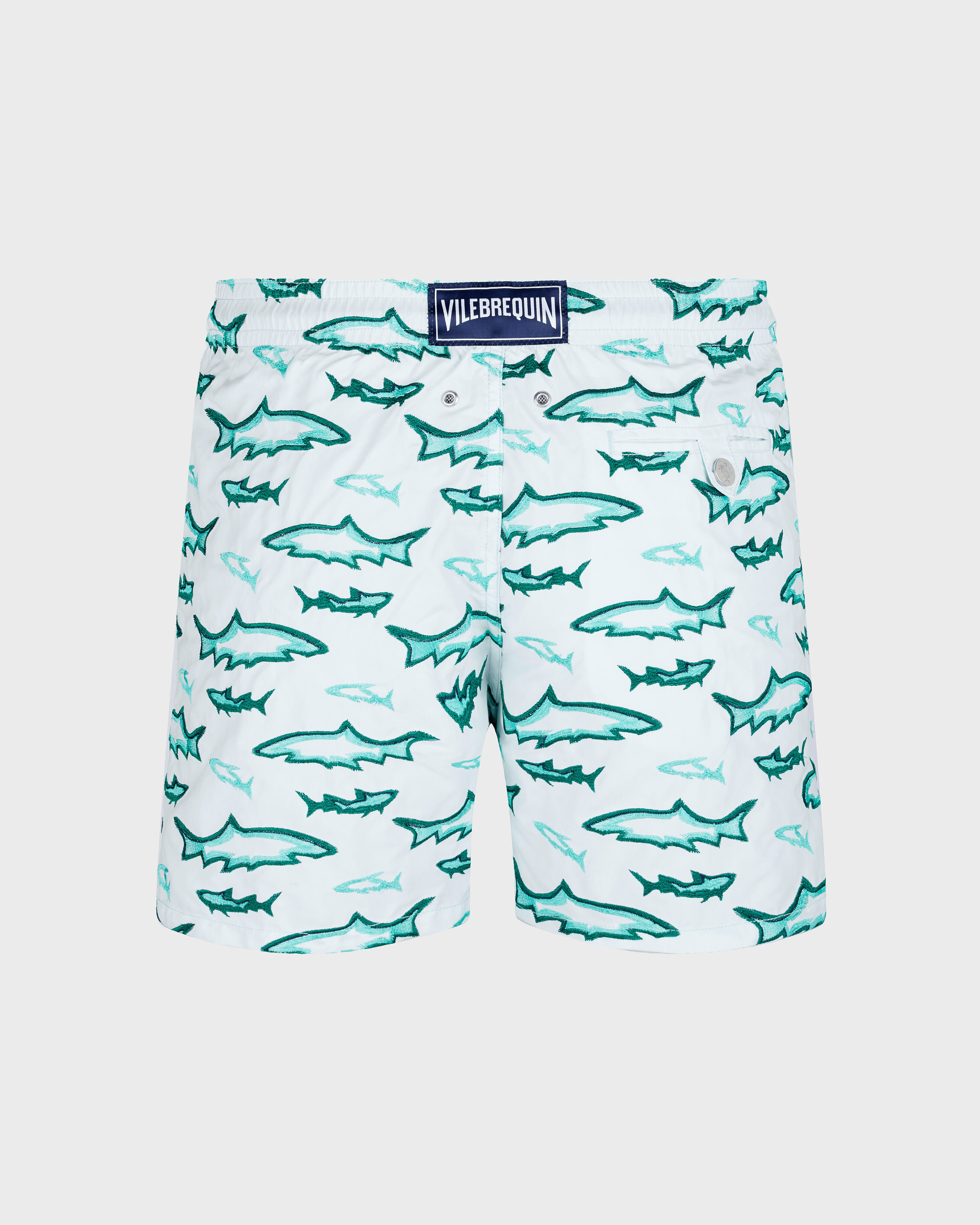 Bañador con bordado Requins 3D para hombre de edición limitada GLACIER back view