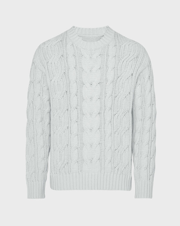 Vilebrequin - Men Cable-knit Cotton Sweater - Pullover - Philippe - White - Size L