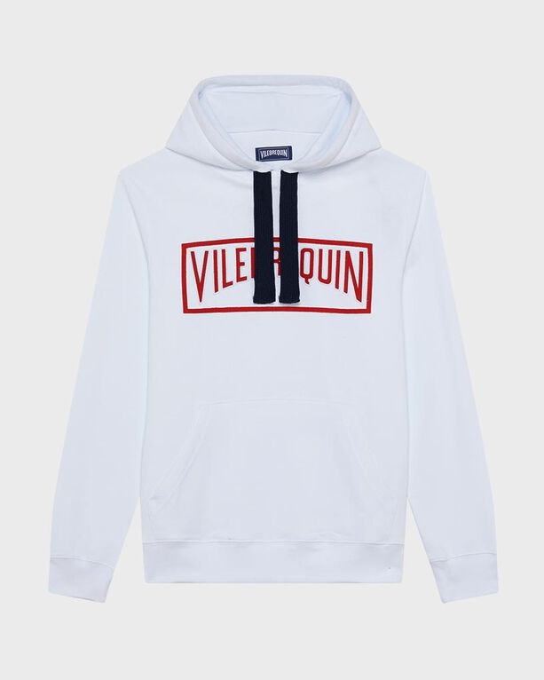 Vilebrequin - Men Cotton Hoodie Sweatshirt Solid - Sweater - Martino - White - Size M